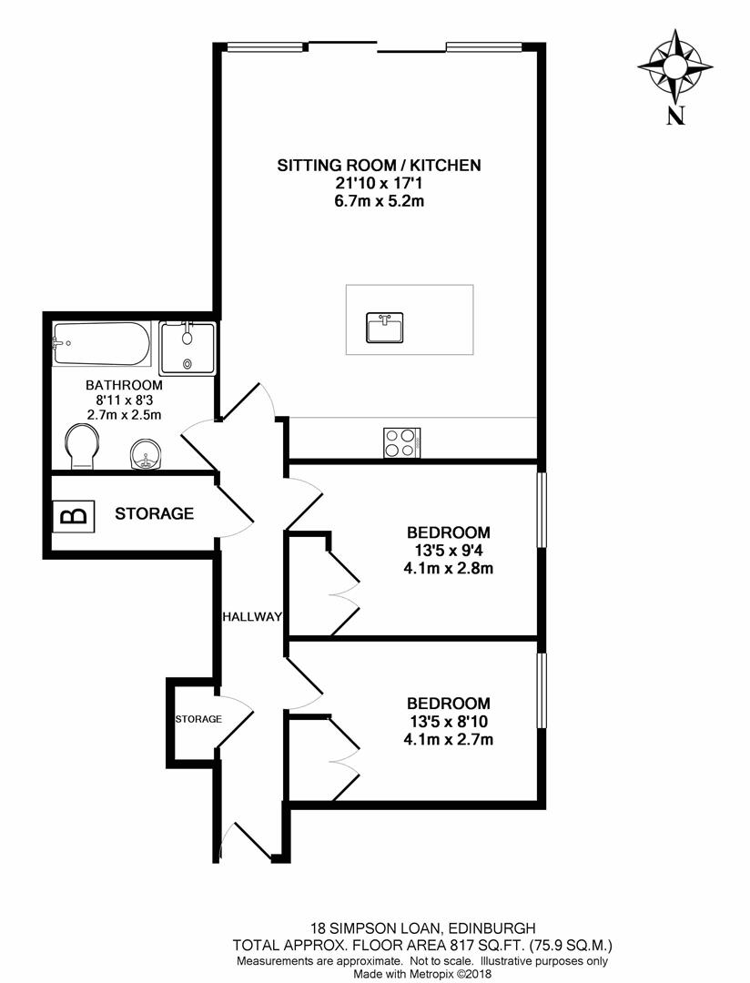 2 Bedrooms Flat for sale in Simpson Loan, Edinburgh EH3