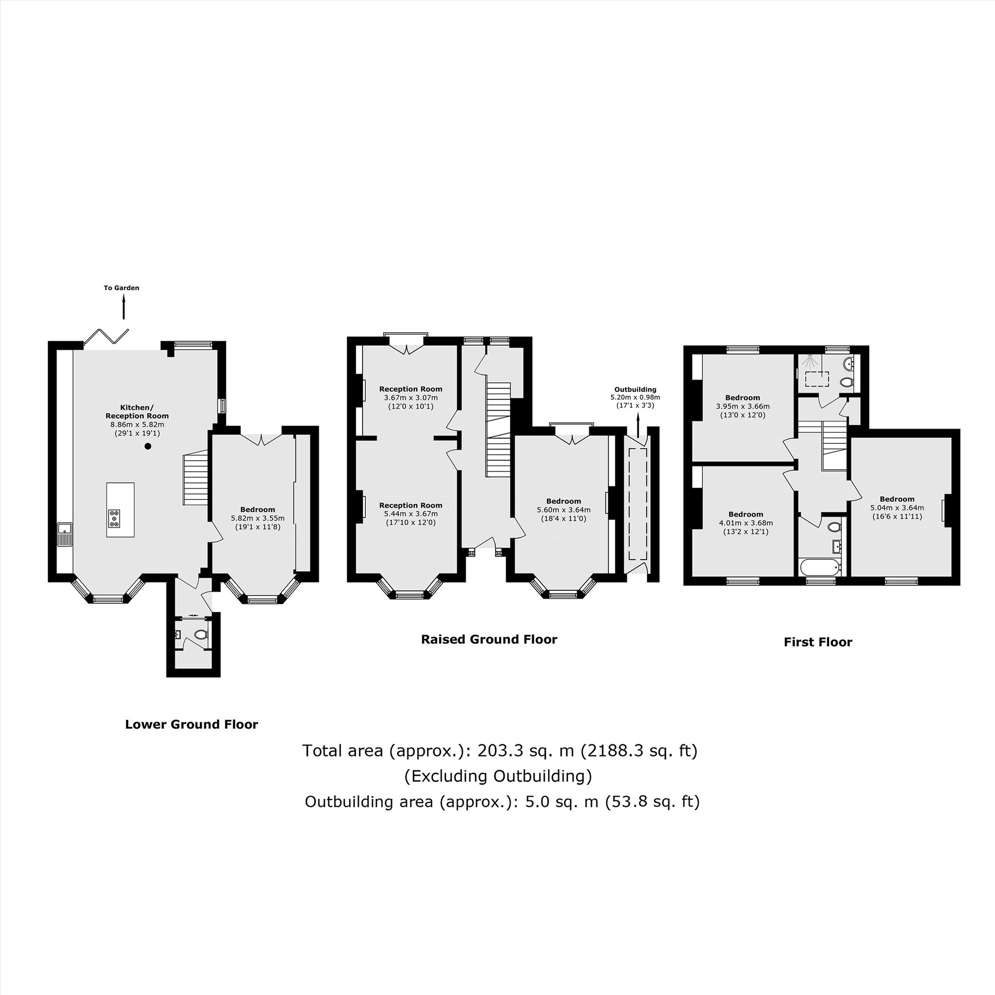 31, Hugo Road, London floorplan