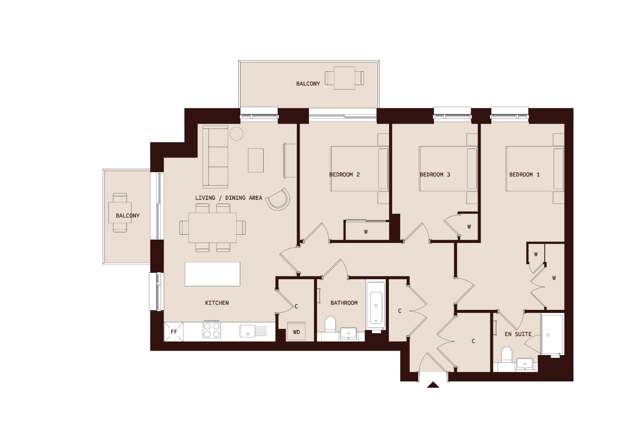 21 Beaufort Square, Colindale floorplan