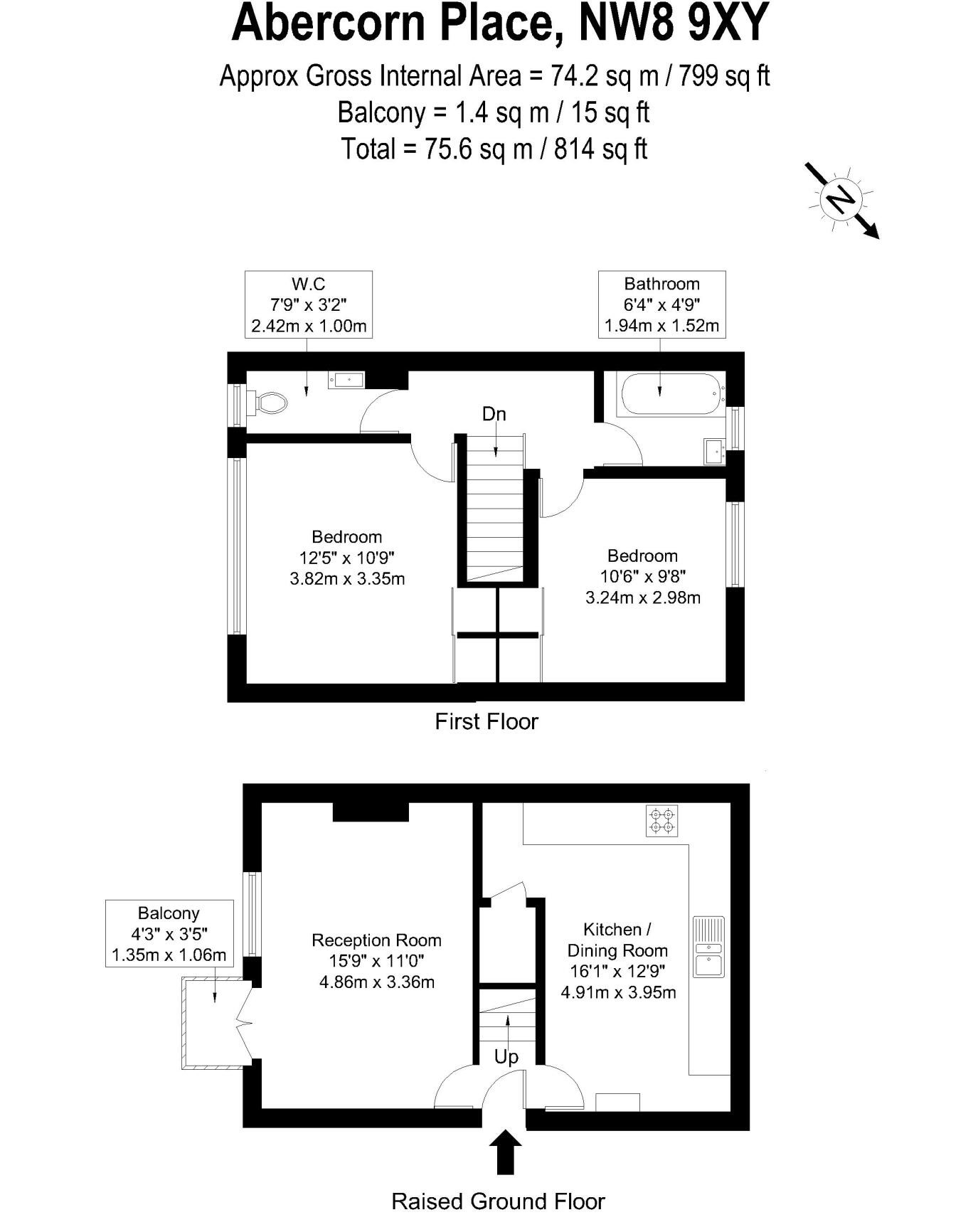 Flat 5,, Bradman House, St. Johns Wood floorplan