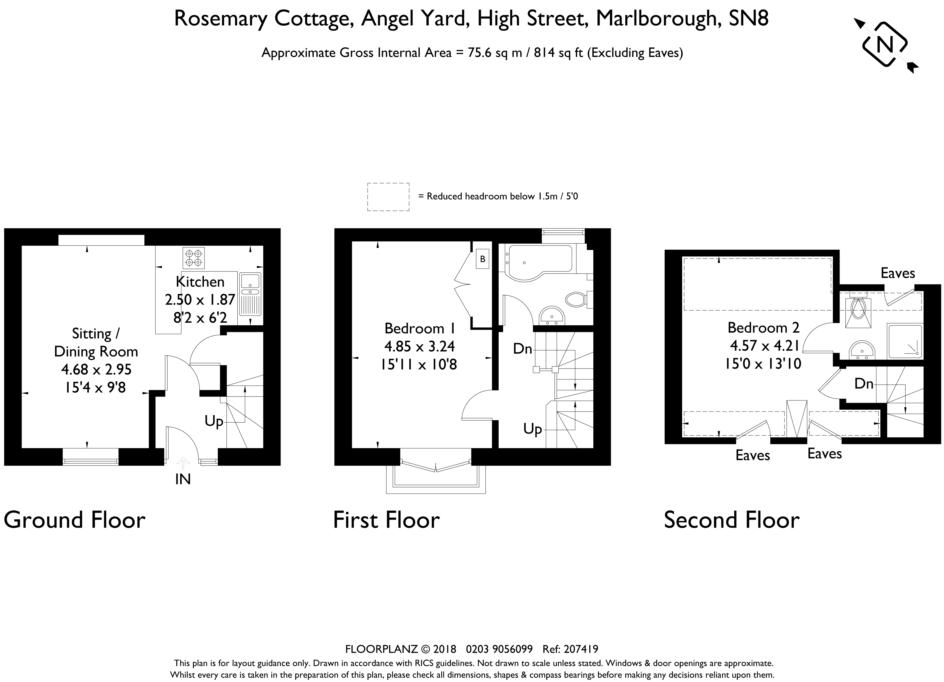 Rosemary Cottage, Angel Yard, Marlborough floorplan