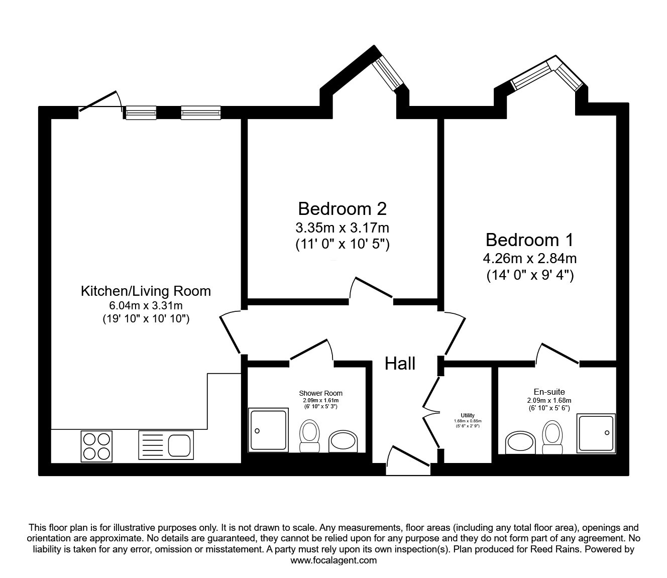 Flat 112, Eastbank Tower, 277, Great Ancoats Street, Manchester floorplan