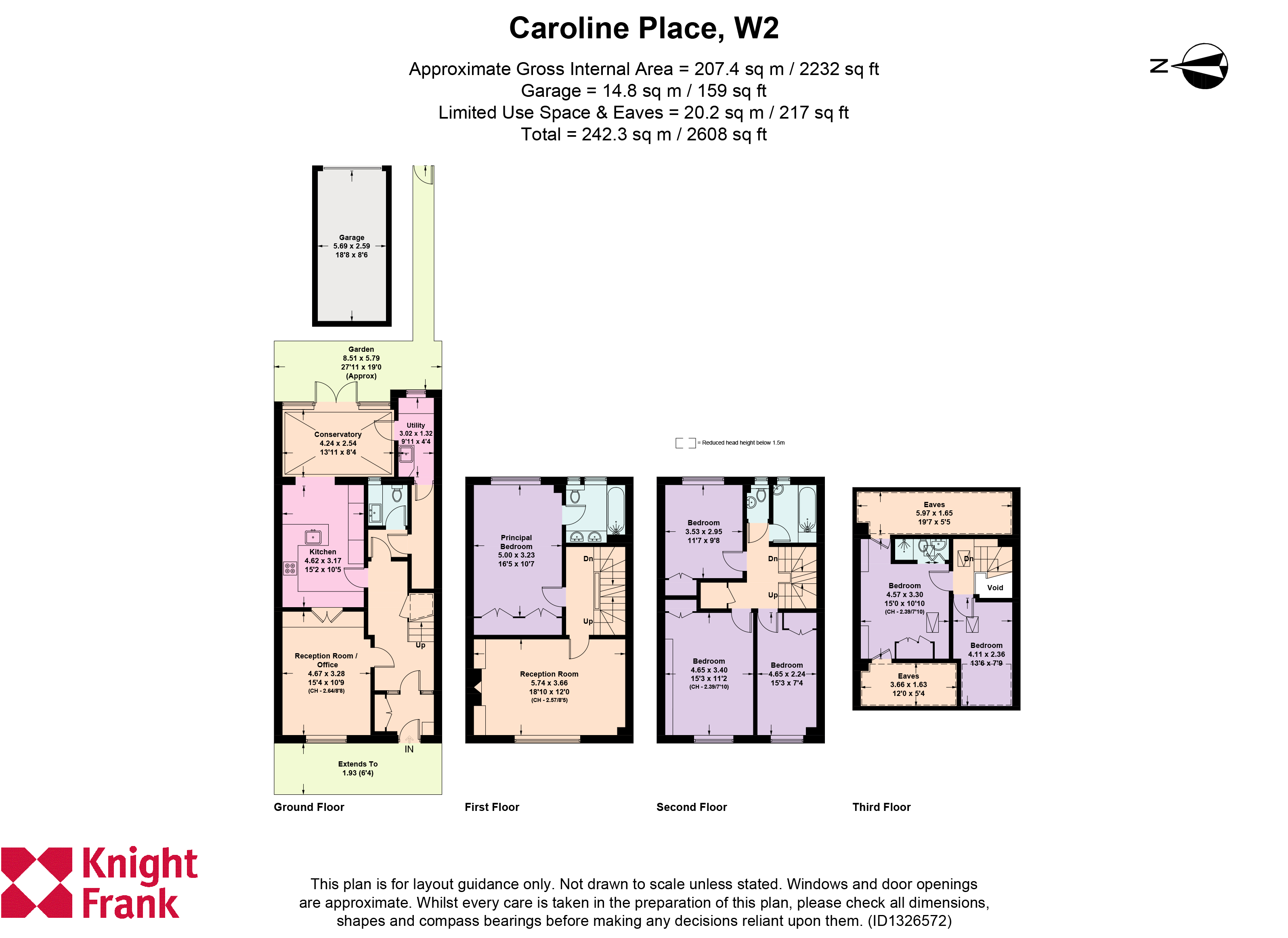 18, Caroline Place, London floorplan