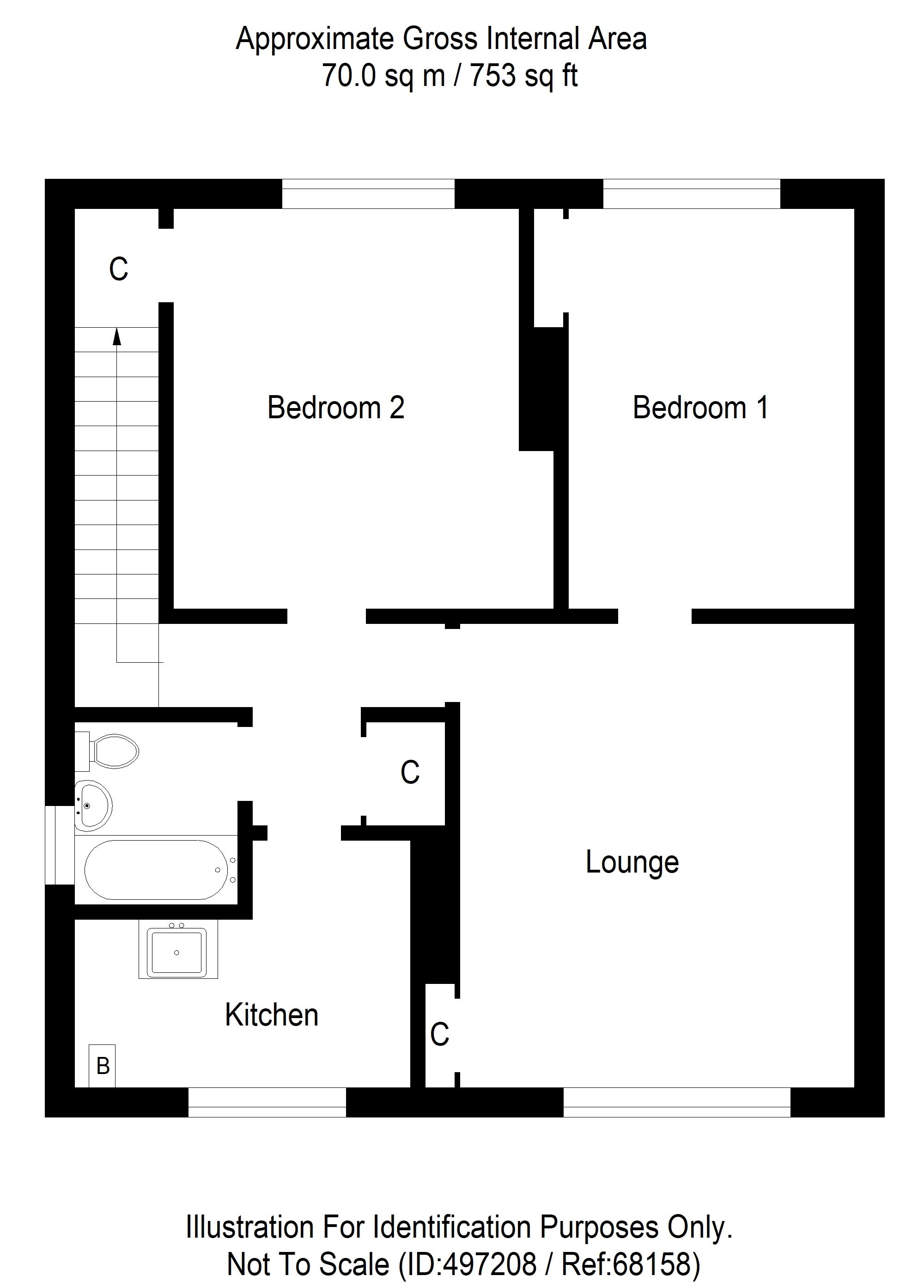 2 Bedrooms Flat for sale in Luckinsford Road, Inchinnan, Renfrew PA4