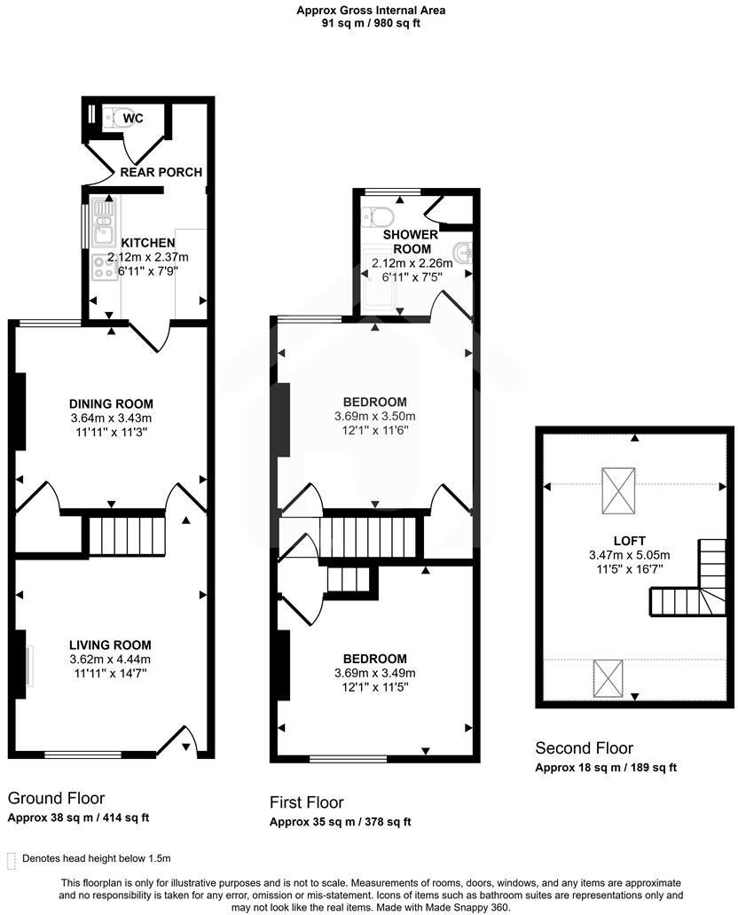 17 London Road, Leicester floorplan