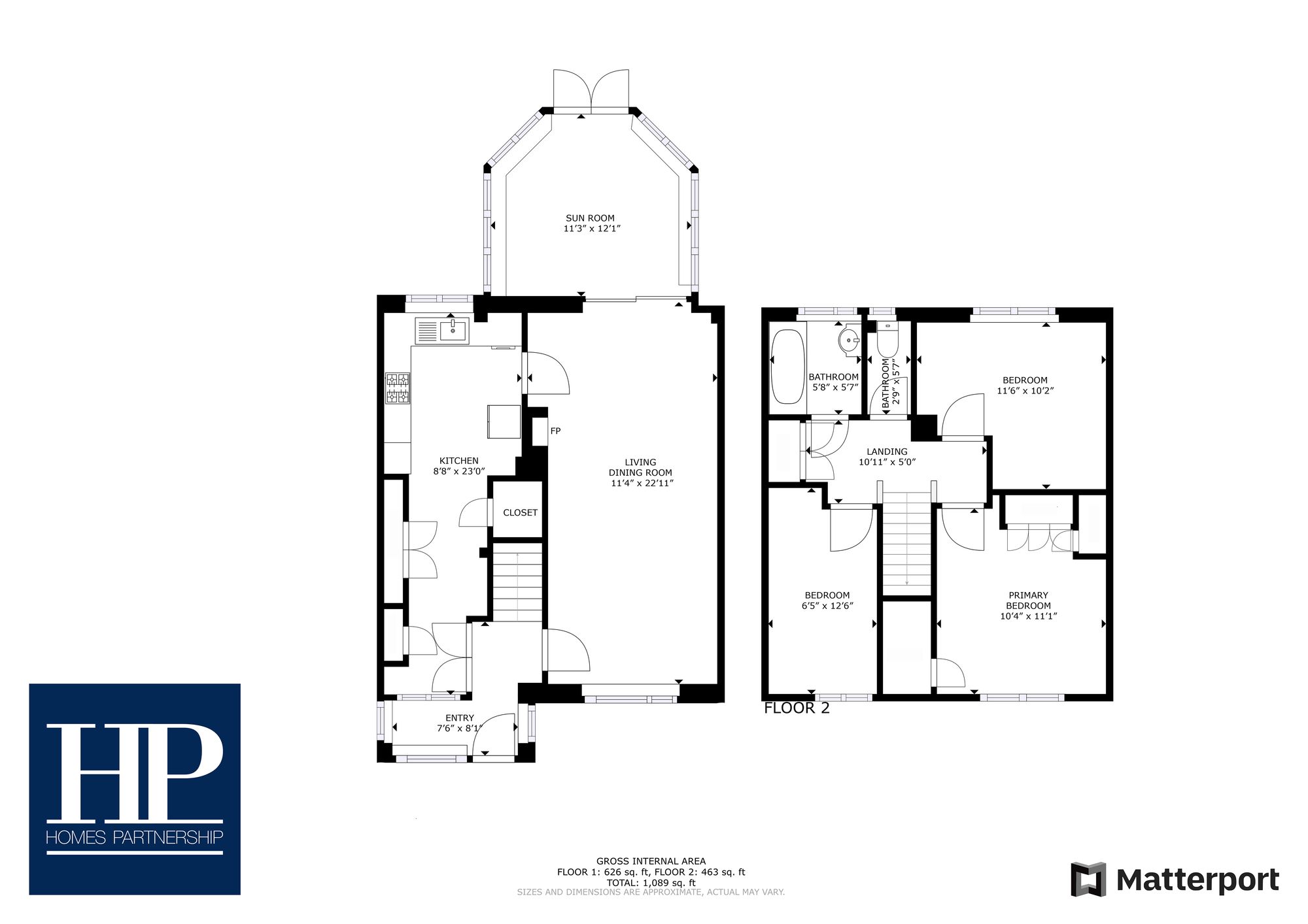 14 Brewer Road, Crawley floorplan