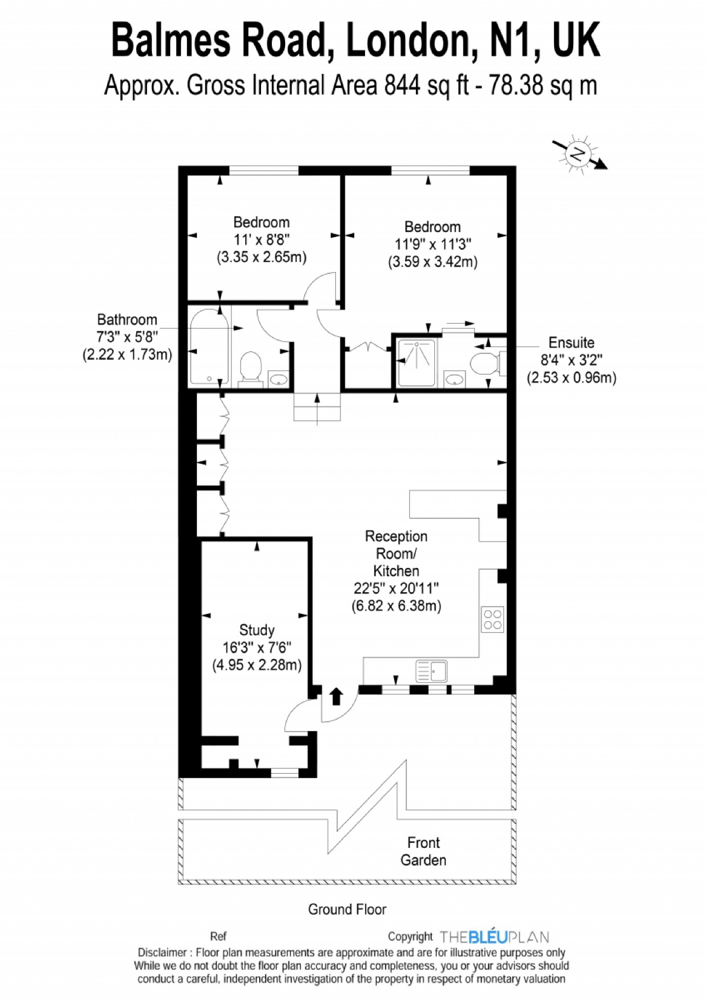 3 Bedrooms Flat to rent in Balmes Road, London N1