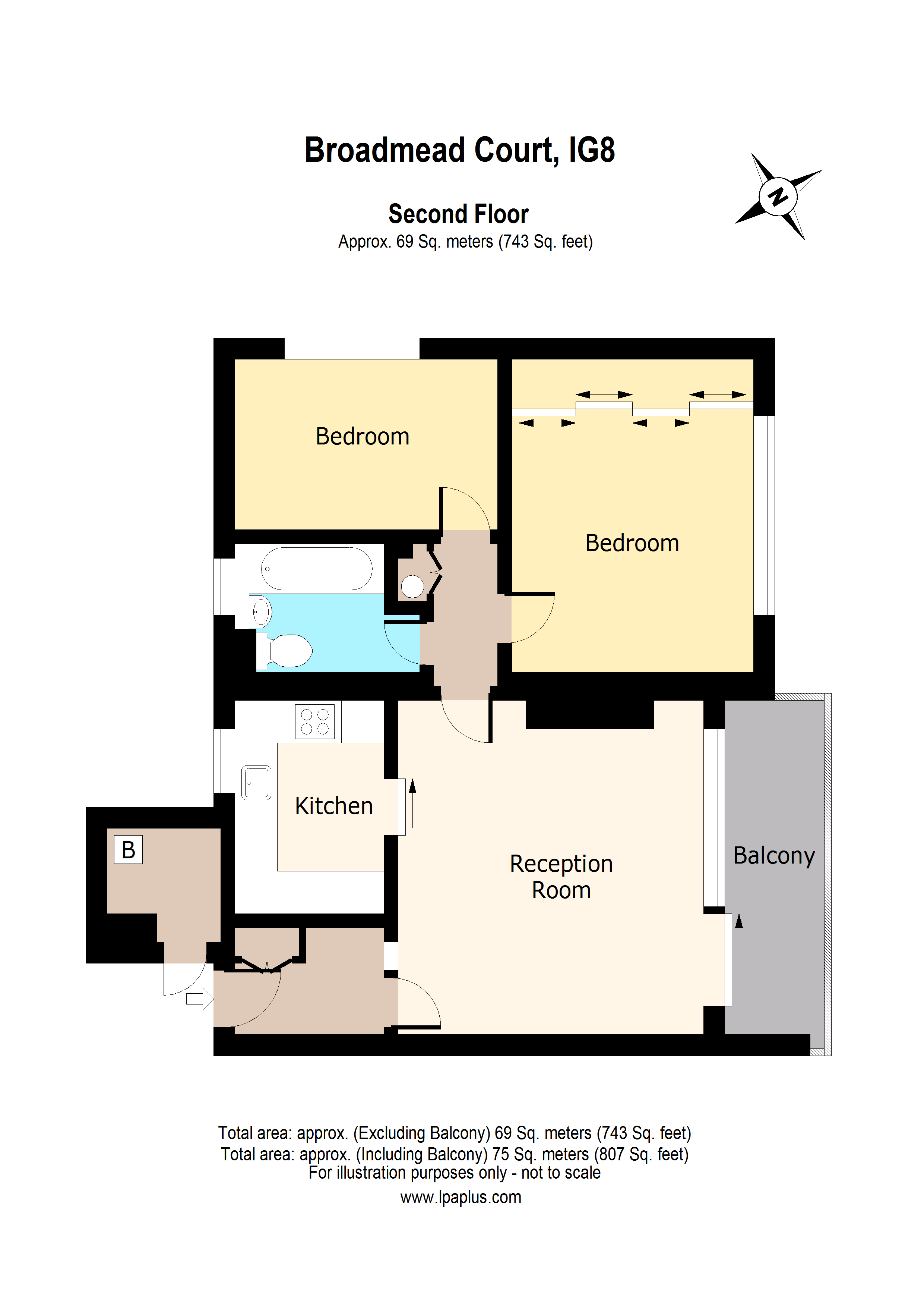 2 Bedrooms Flat for sale in Broadmead Road, Woodford Green IG8