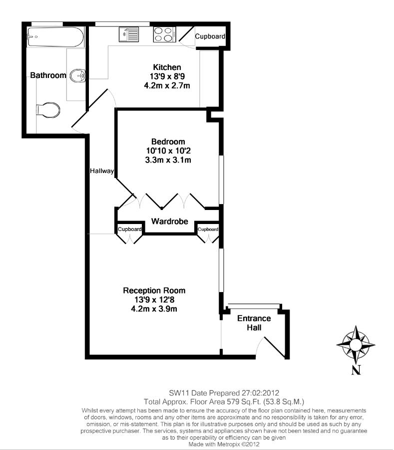1 Bedrooms Flat to rent in Overstrand Mansions, Prince Of Wales Drive SW11