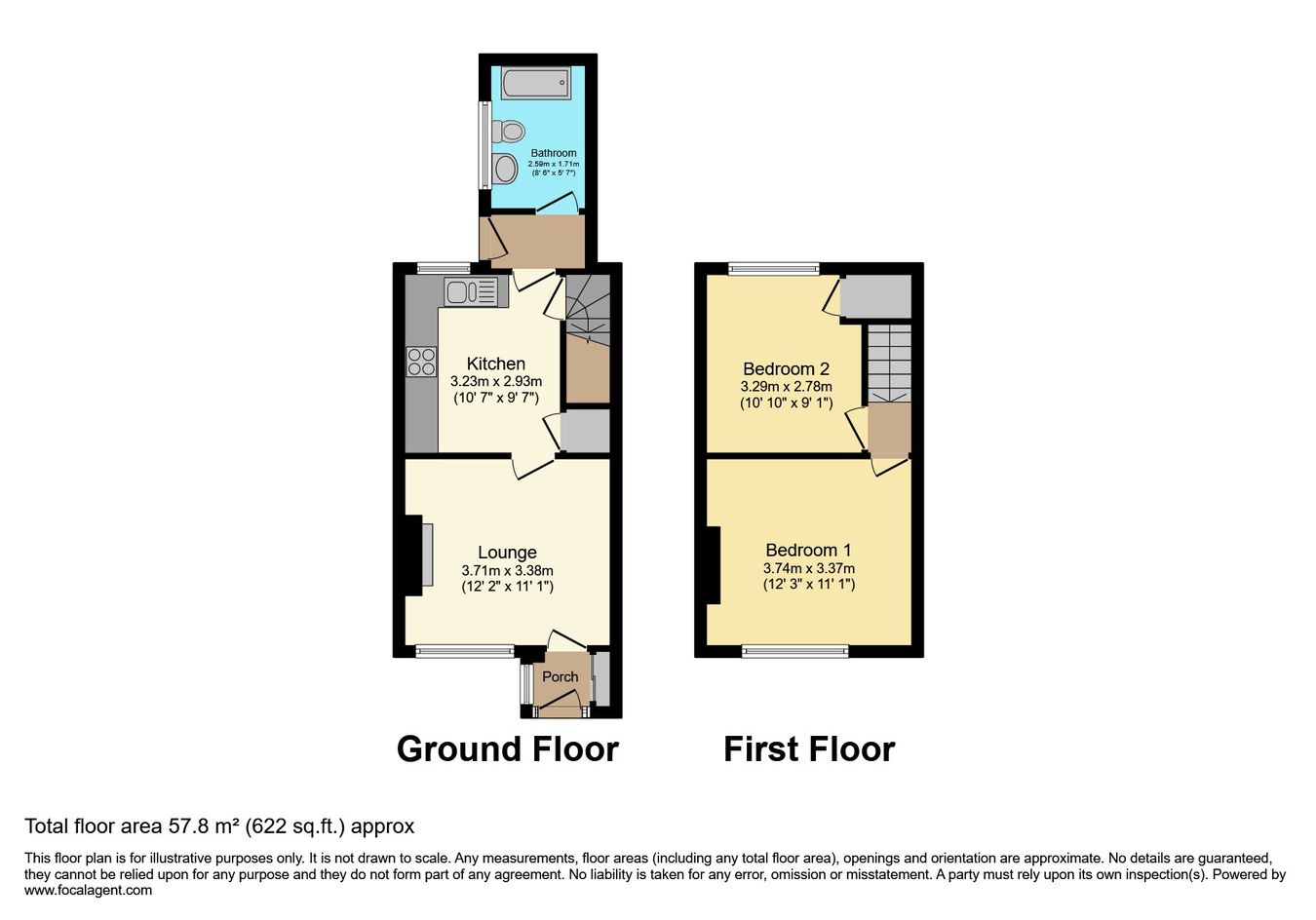 105, Princess Street, Burntwood floorplan