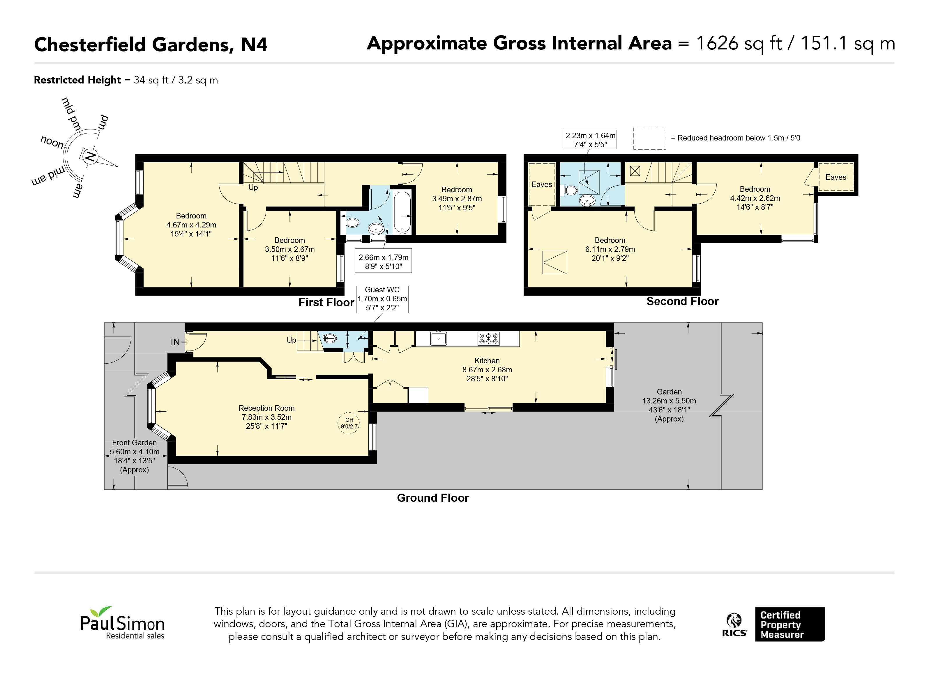 117, Chesterfield Gardens, London floorplan