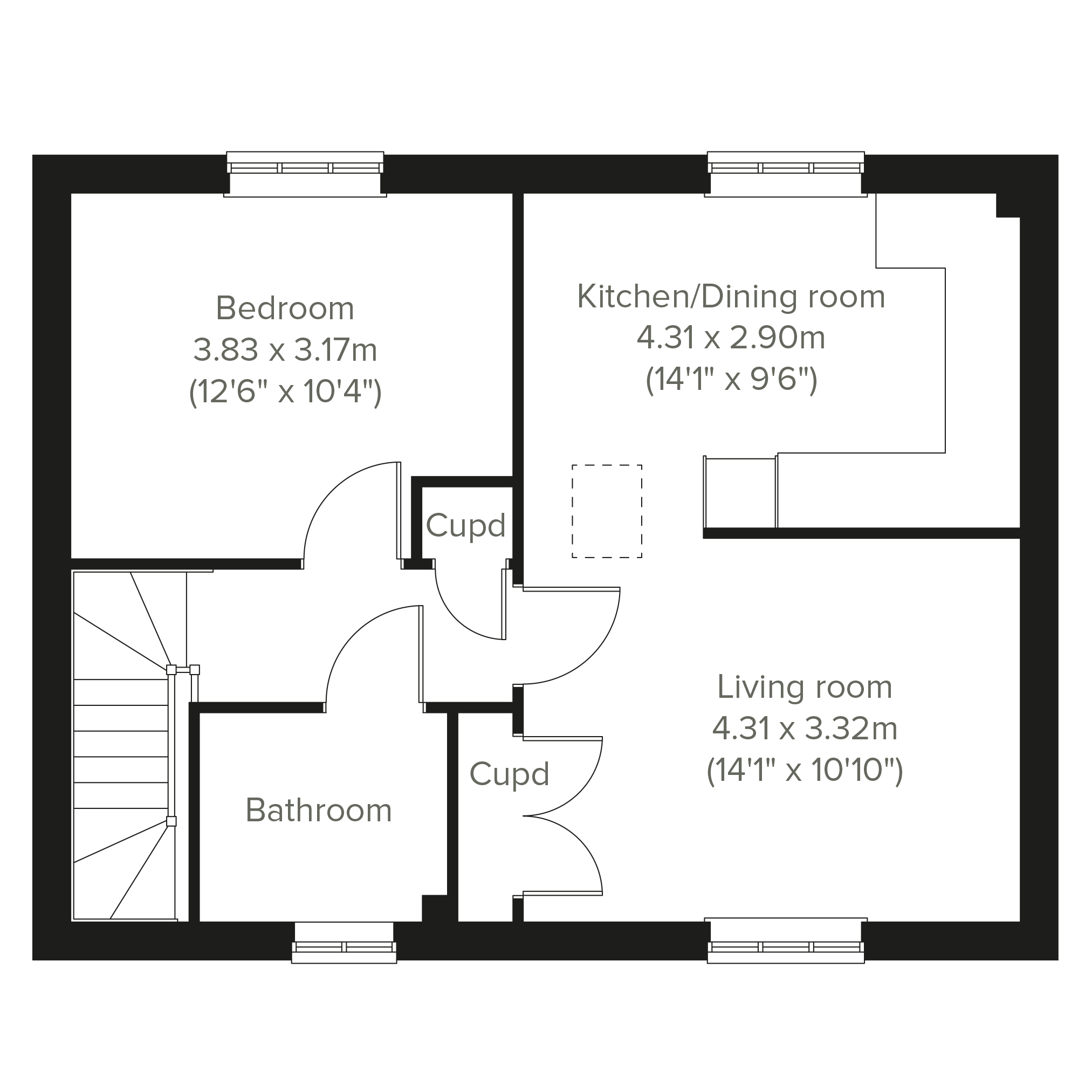 139, Candlet Road, Felixstowe floorplan