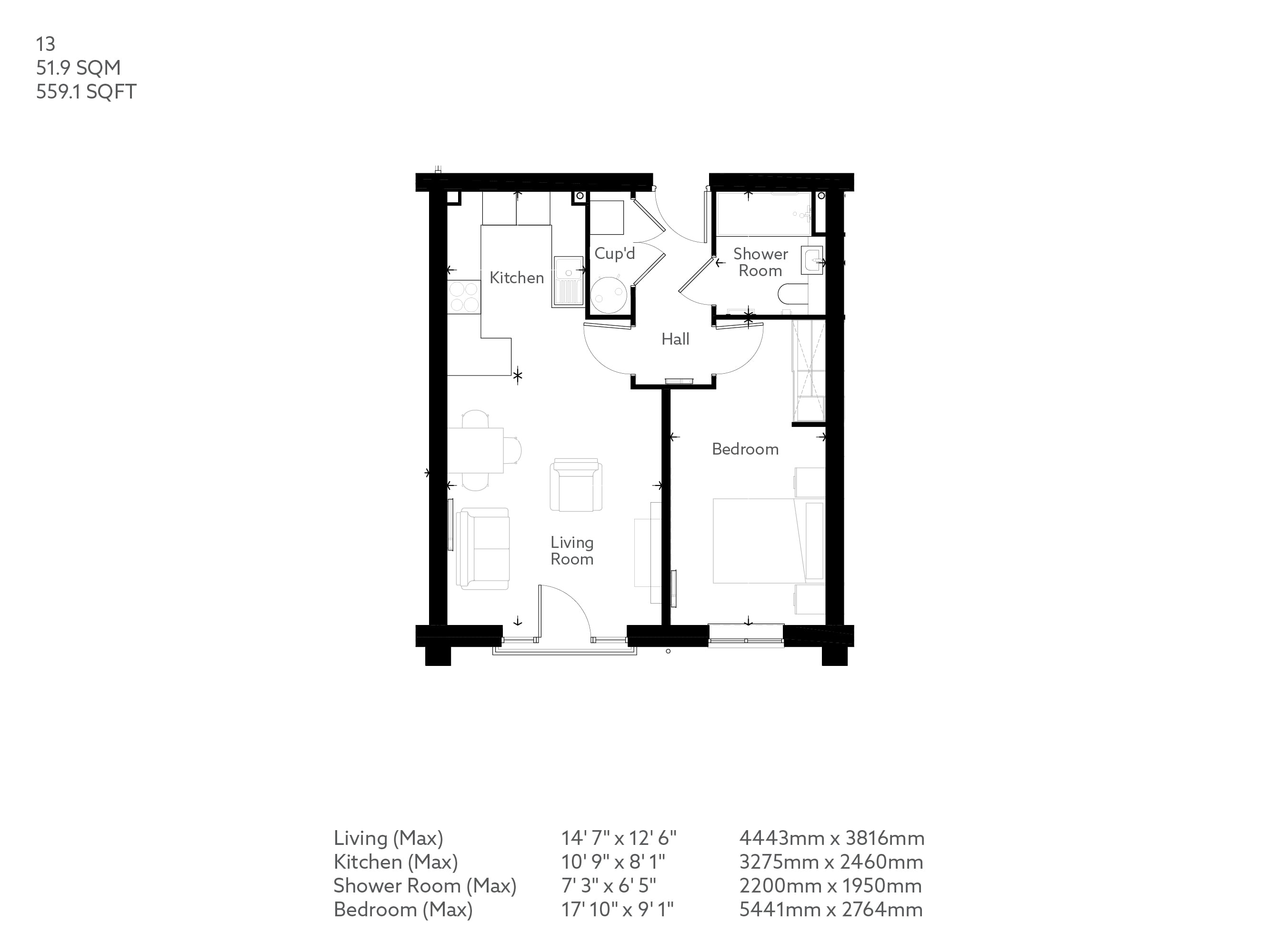 13, Rickmansworth floorplan