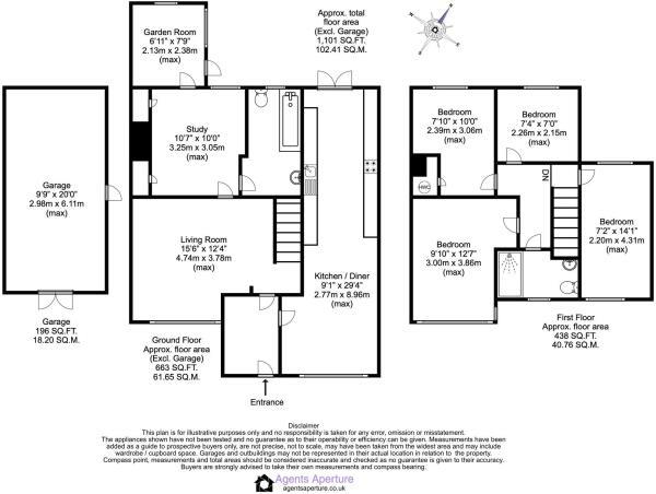 127, Station Road, Aylesford floorplan