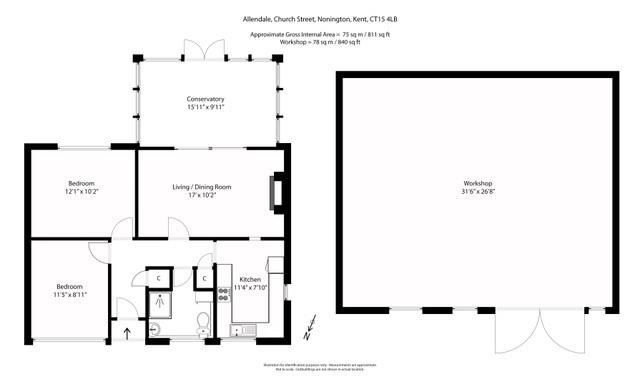 Allendale,, Church Street, Dover floorplan