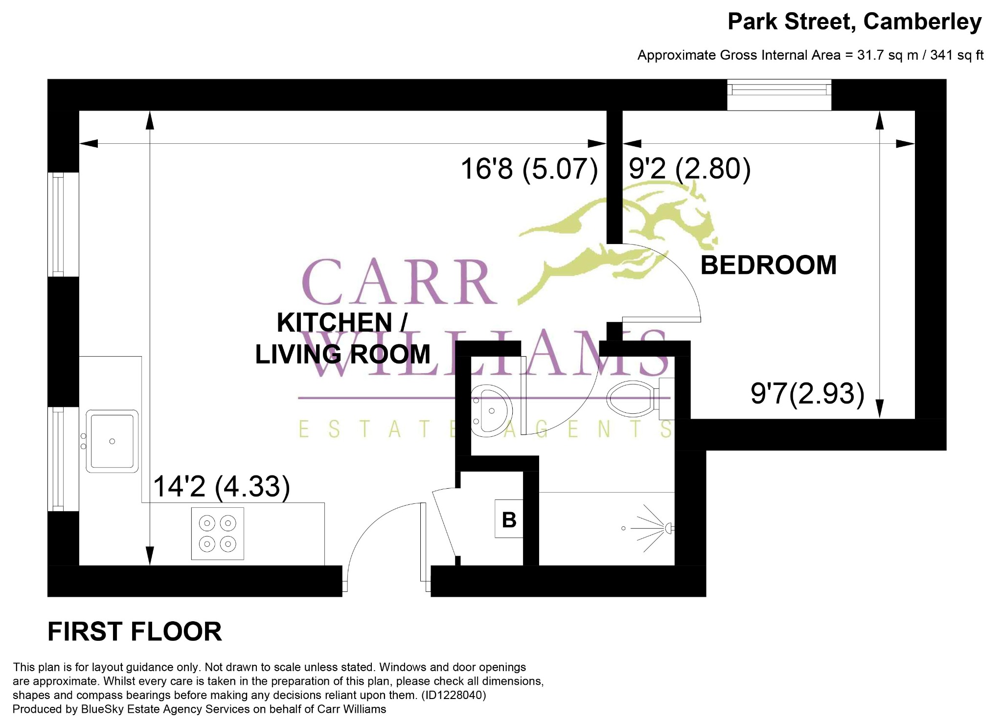 1 Marlborough House, Park Street, Camberley floorplan