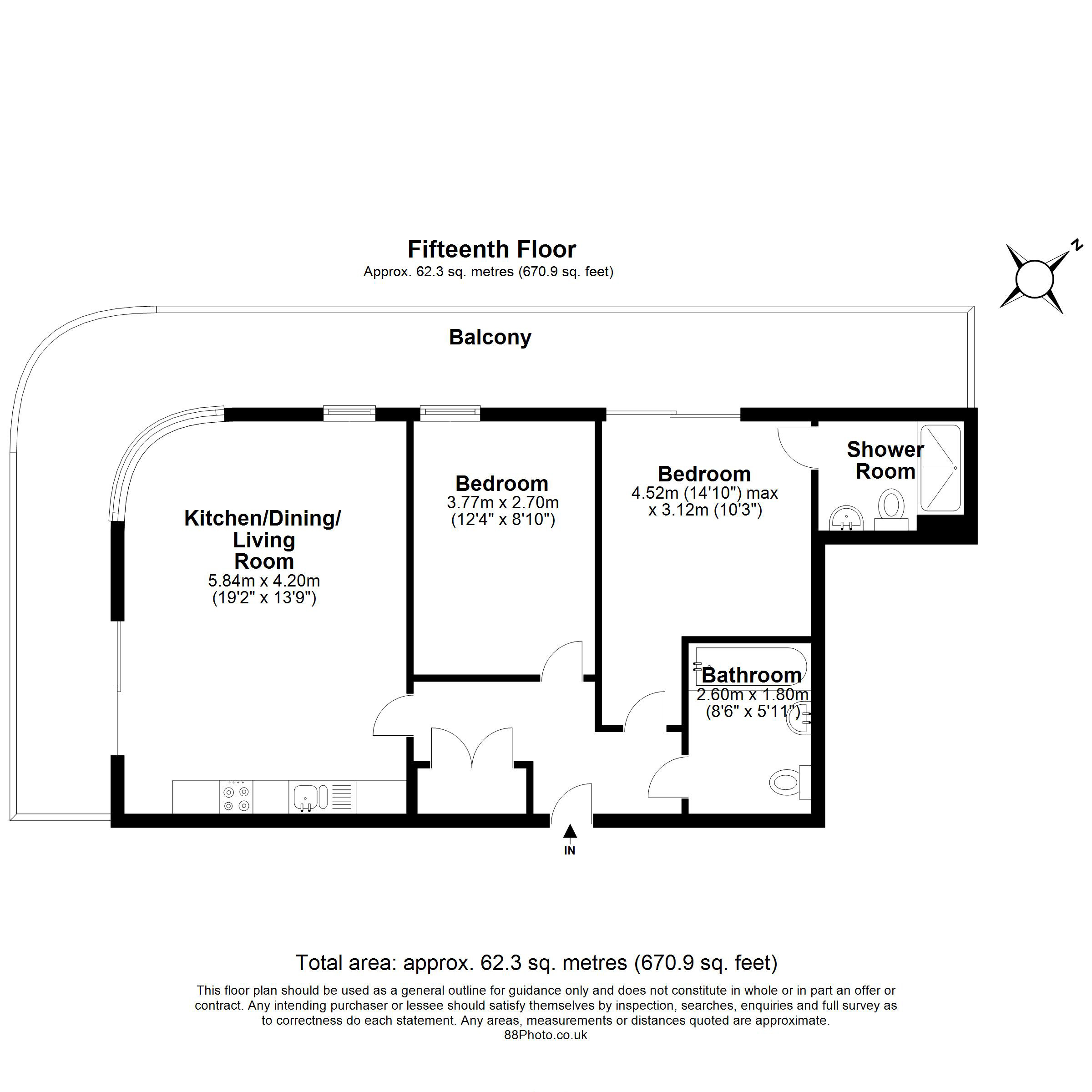 2 Bedrooms Flat to rent in Cornmill Lane, London SE13