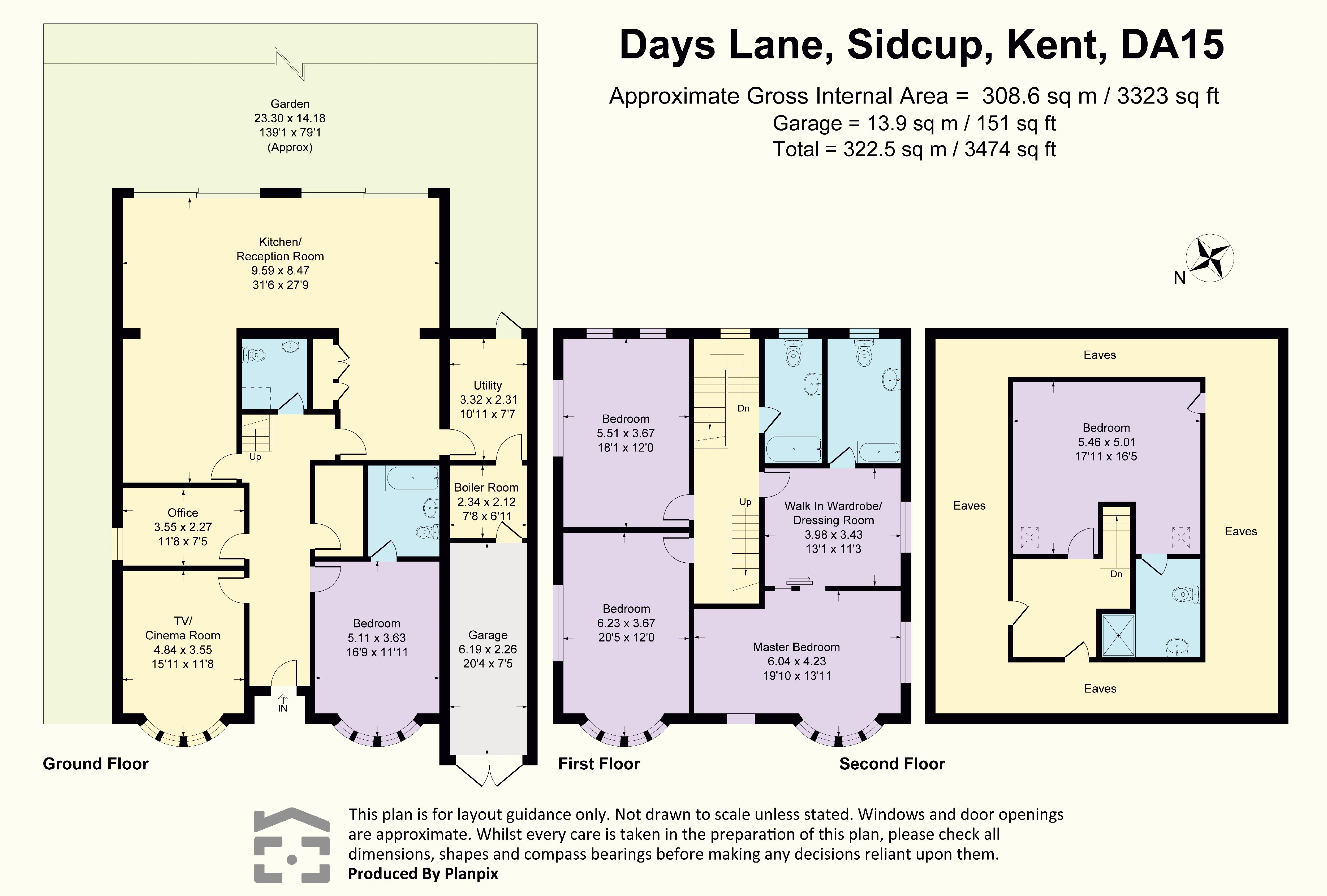 247, Days Lane, Sidcup floorplan