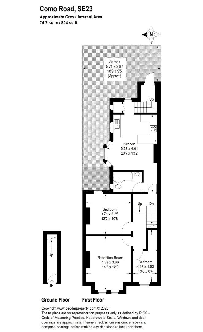 47, Como Road, London floorplan