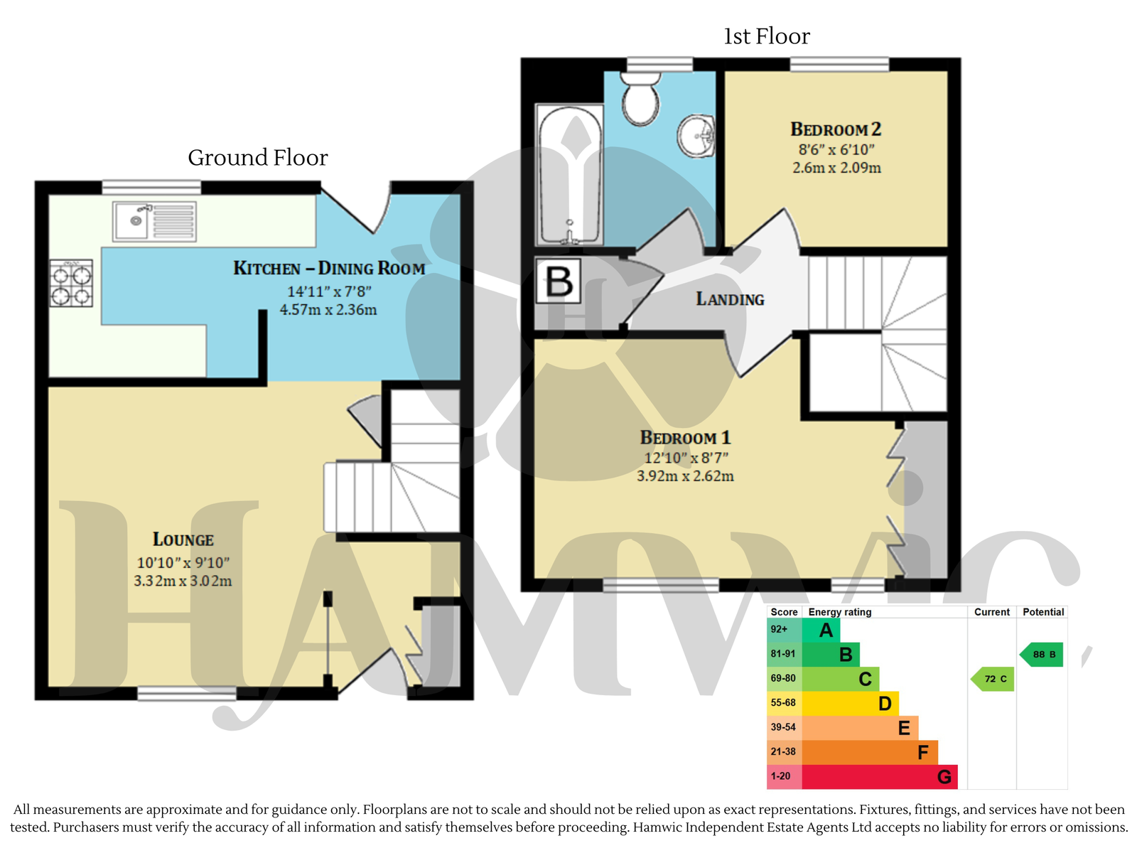 40, Denbigh Close, Southampton floorplan