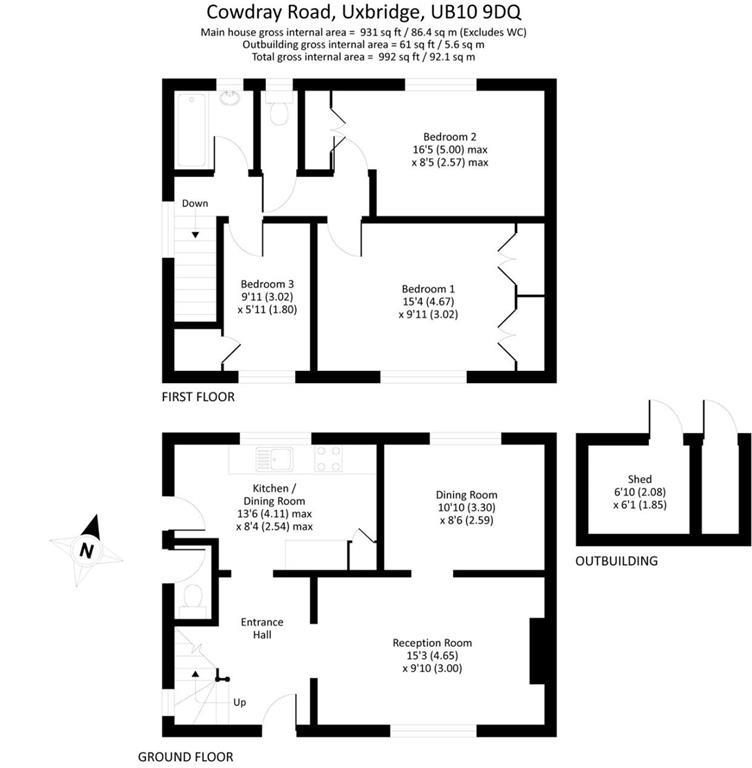 3 Bedrooms Semi-detached house for sale in Cowdray Road, Hillingdon UB10