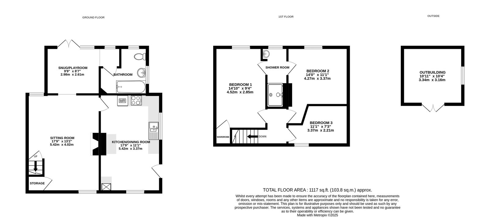 Sweet Briar Cottage, Lumber Lane, Hereford floorplan