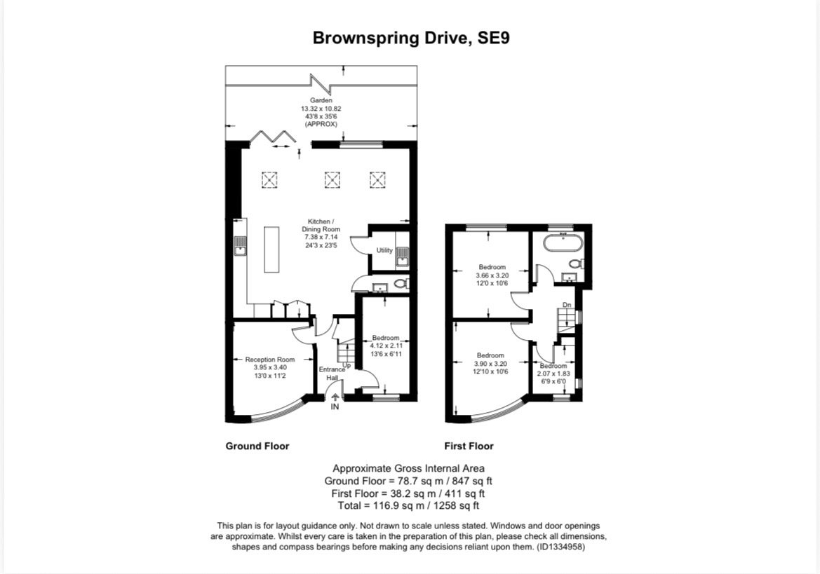 77, Brownspring Drive, London floorplan