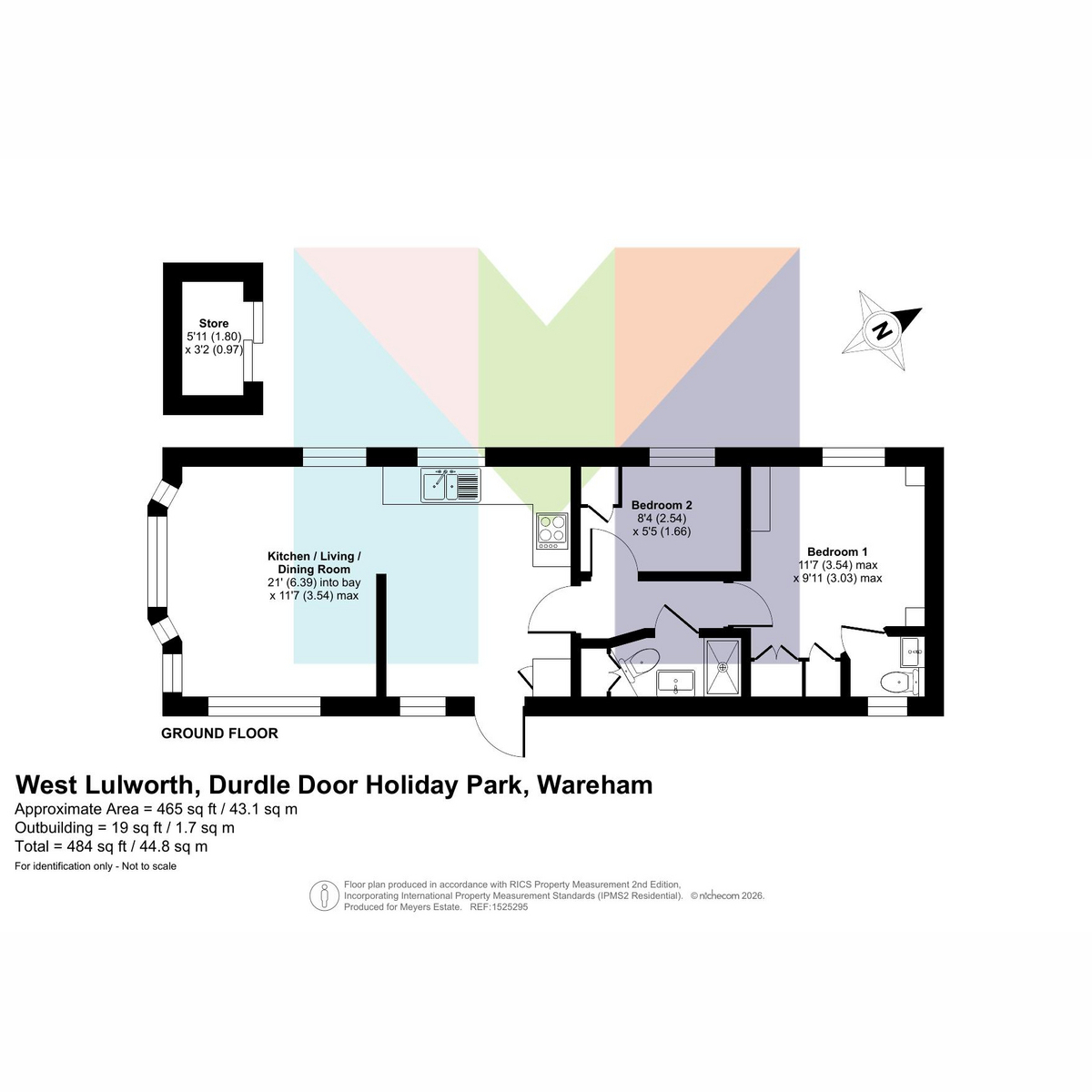D17, Durdle Door Holiday Park, Wareham floorplan
