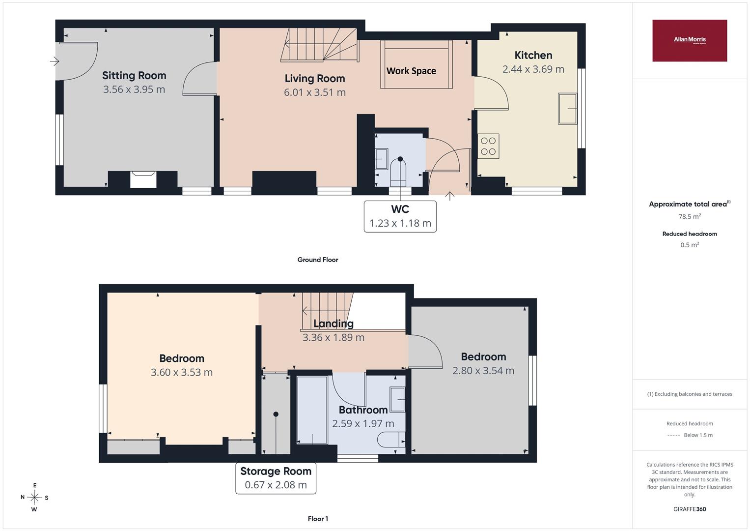 32, Church Road, Malvern floorplan