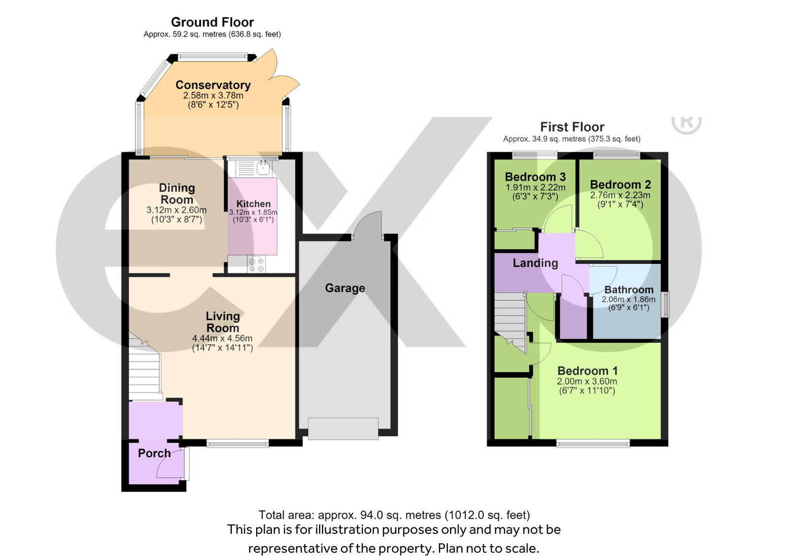 59, Murrain Drive, Maidstone floorplan