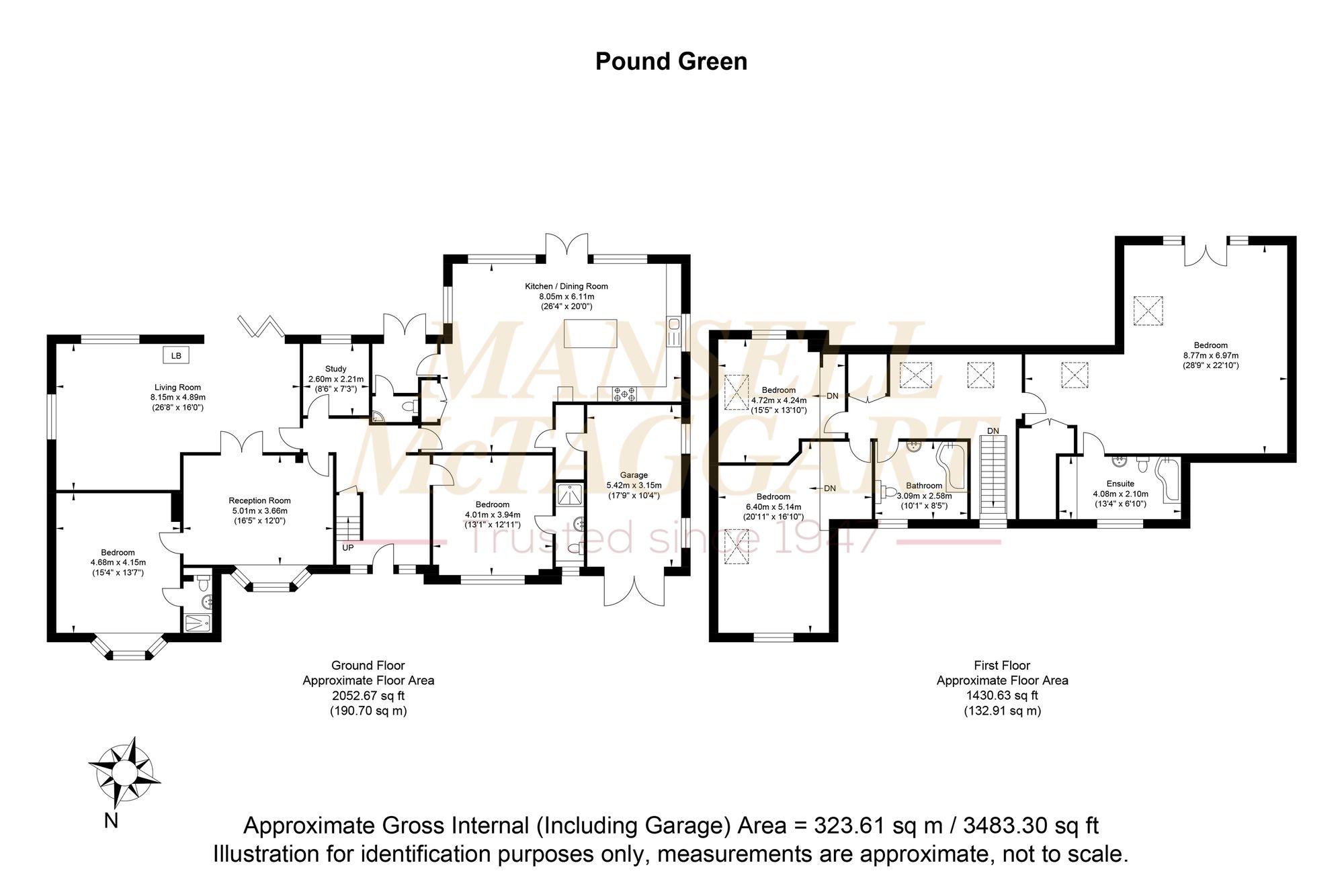 Magnolia Cottage Pound Green, Uckfield floorplan