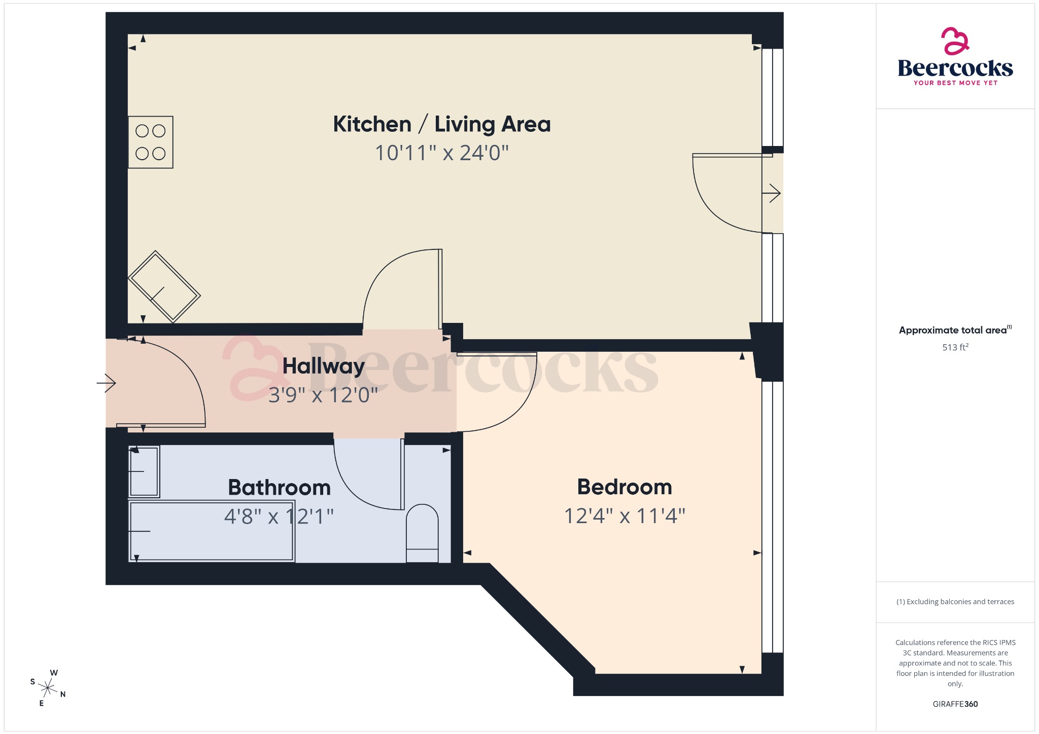 Flat 27, Cooper House, Hull floorplan