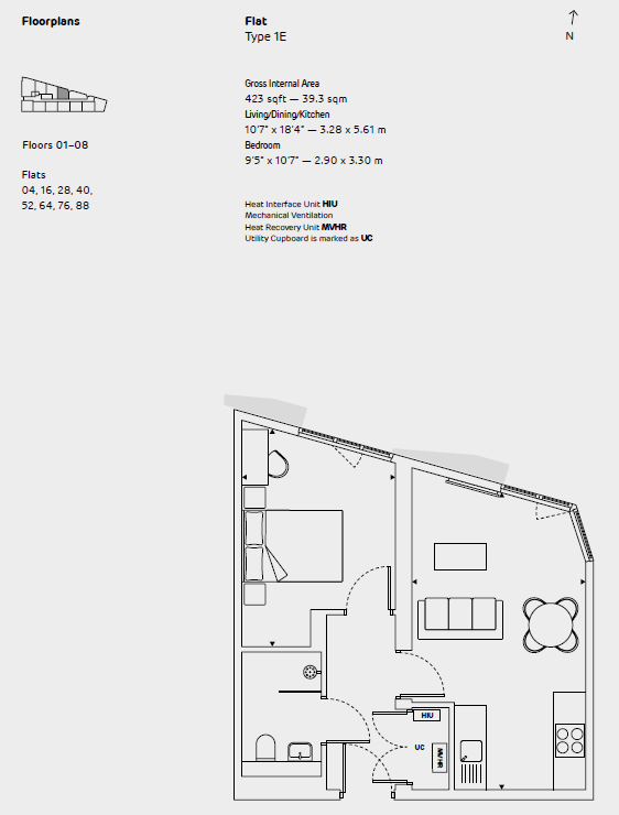 Flat 64, Addiscombe Grove, Croydon floorplan