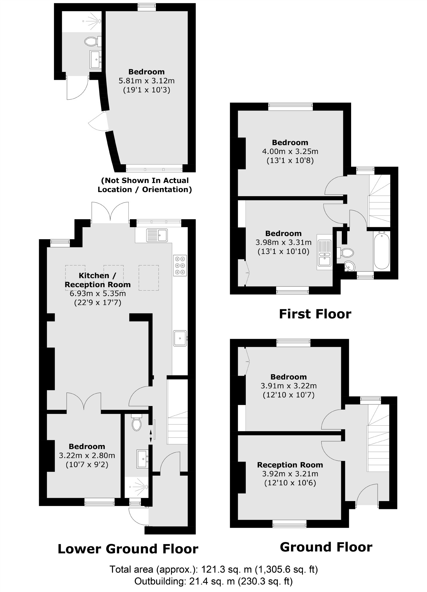 19, Dericote Street, London floorplan
