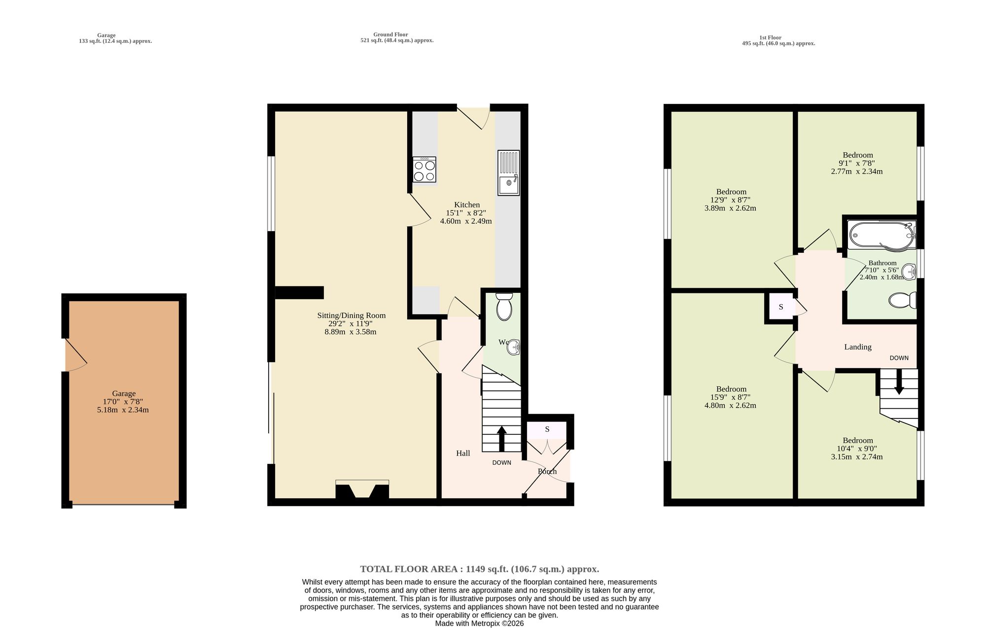 5 Matthews Close, Norwich floorplan