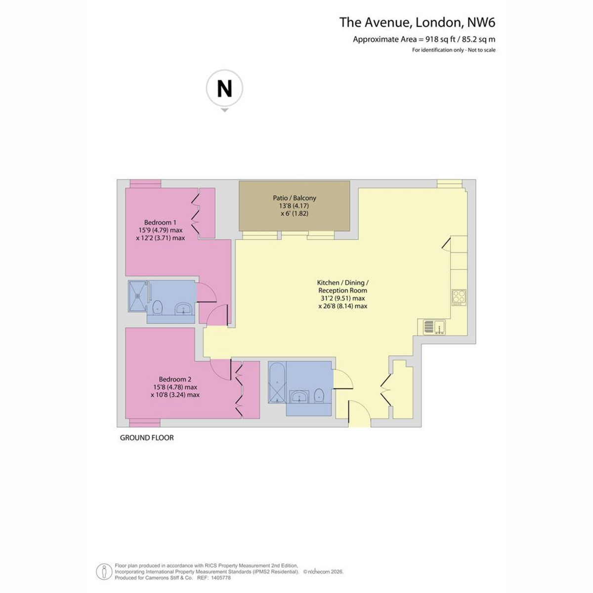 Flat Flat 31, 5-7, The Avenue, London floorplan