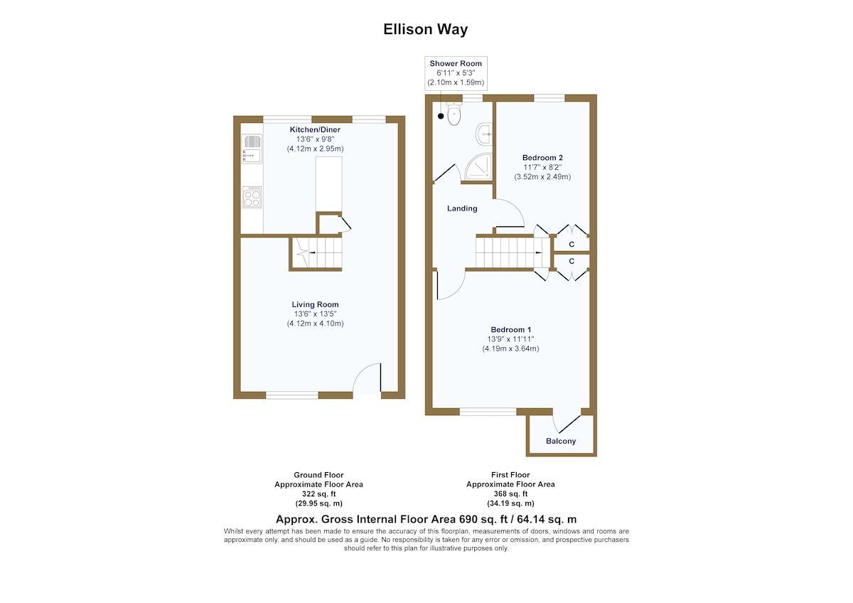 48 Ellison Way, Wokingham floorplan