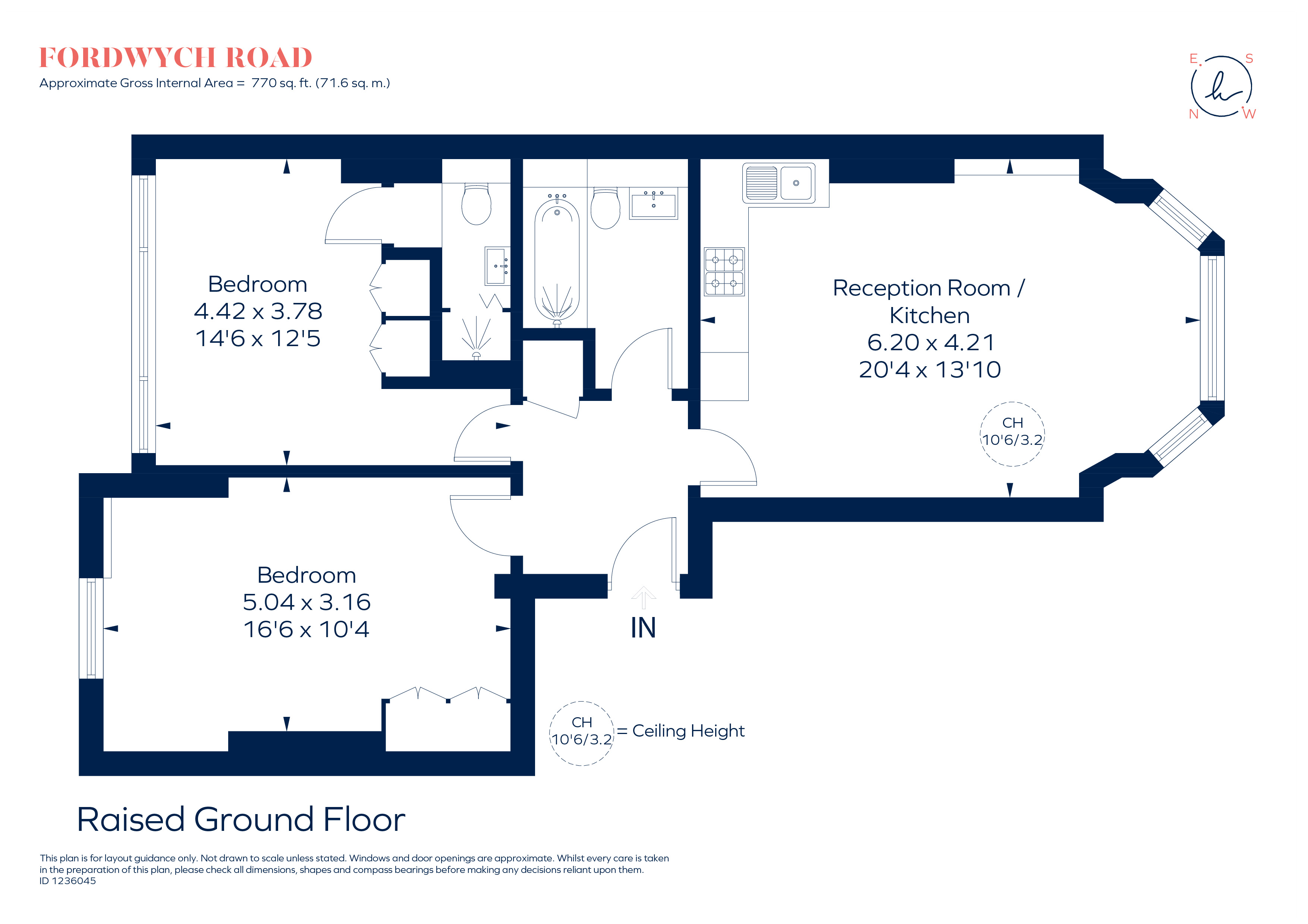 Fordwych Road, London floorplan