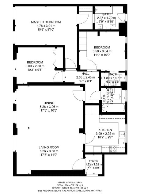 110a, 15, Portman Square, London floorplan
