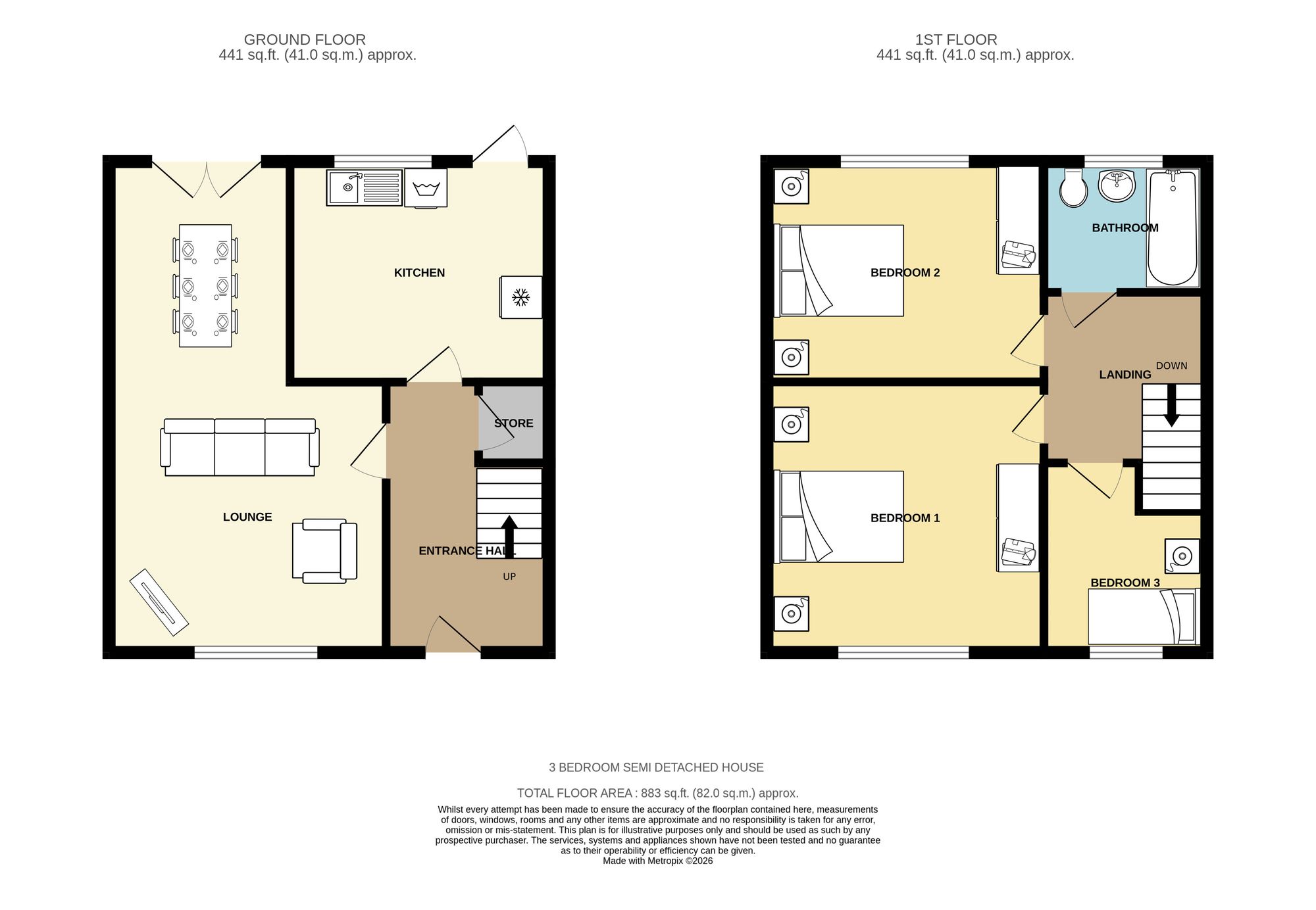 8 Birchwood Avenue, Batley floorplan