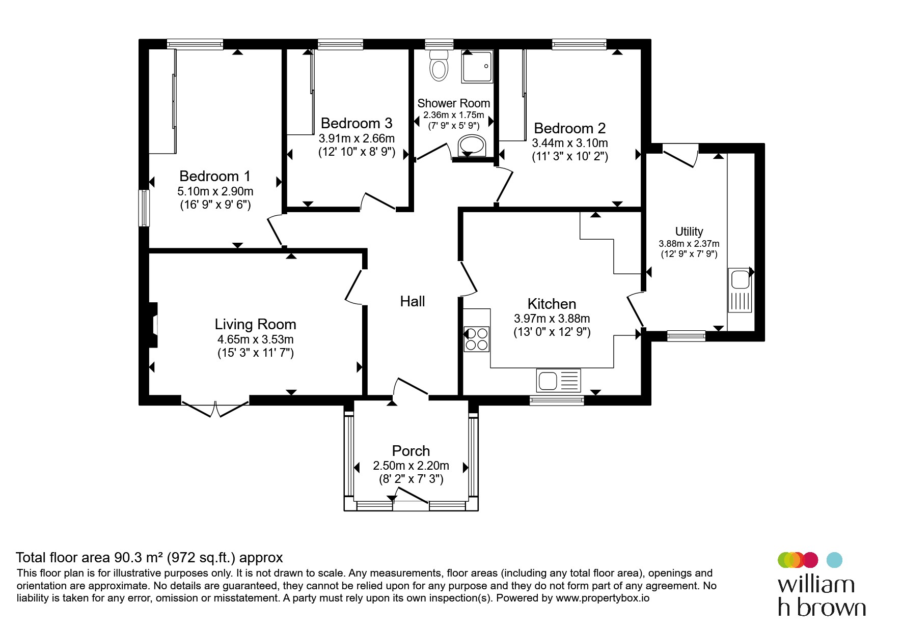 1, Orchard Grove, Barnsley floorplan