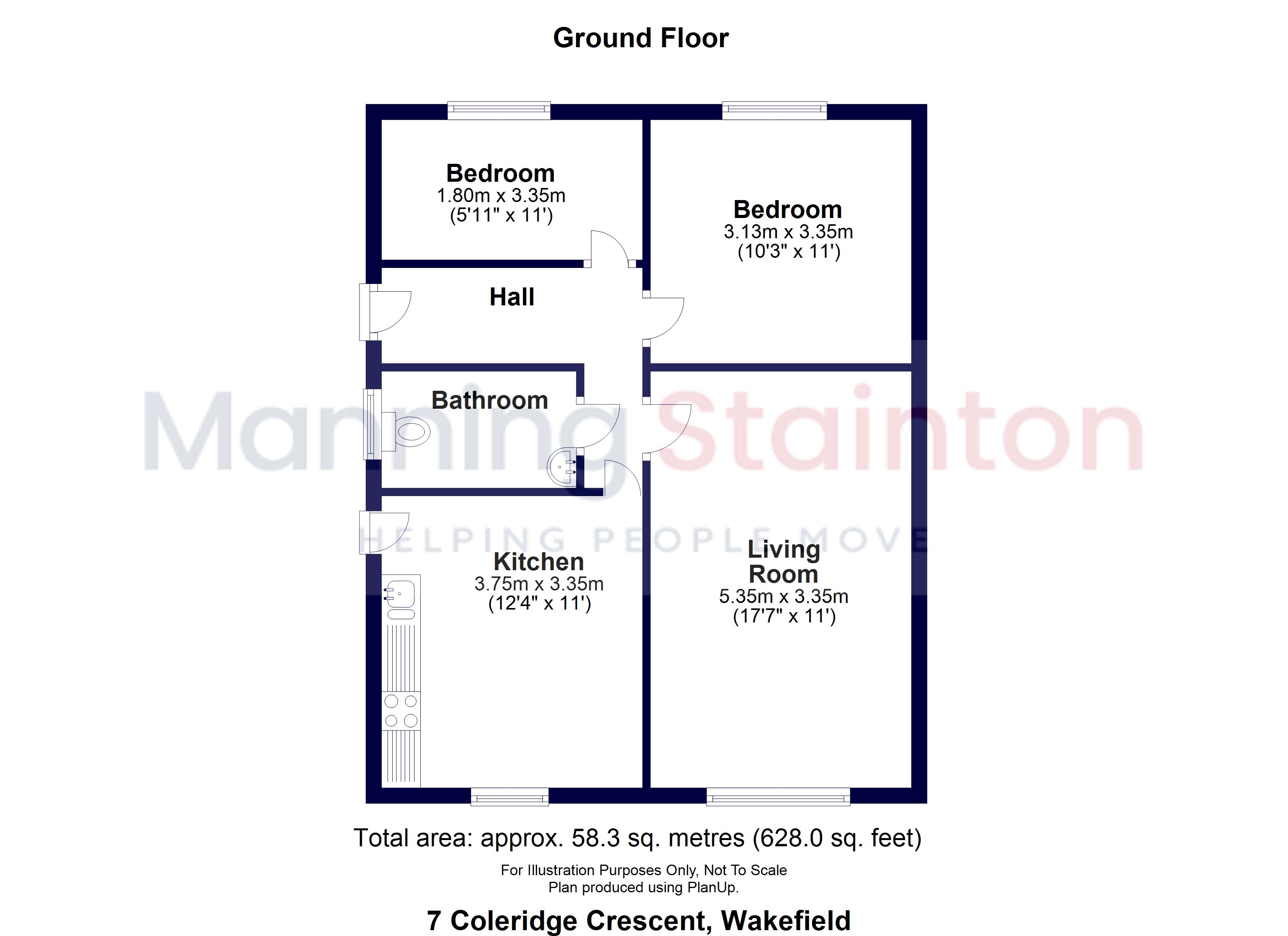 7, Coleridge Crescent, Wakefield floorplan