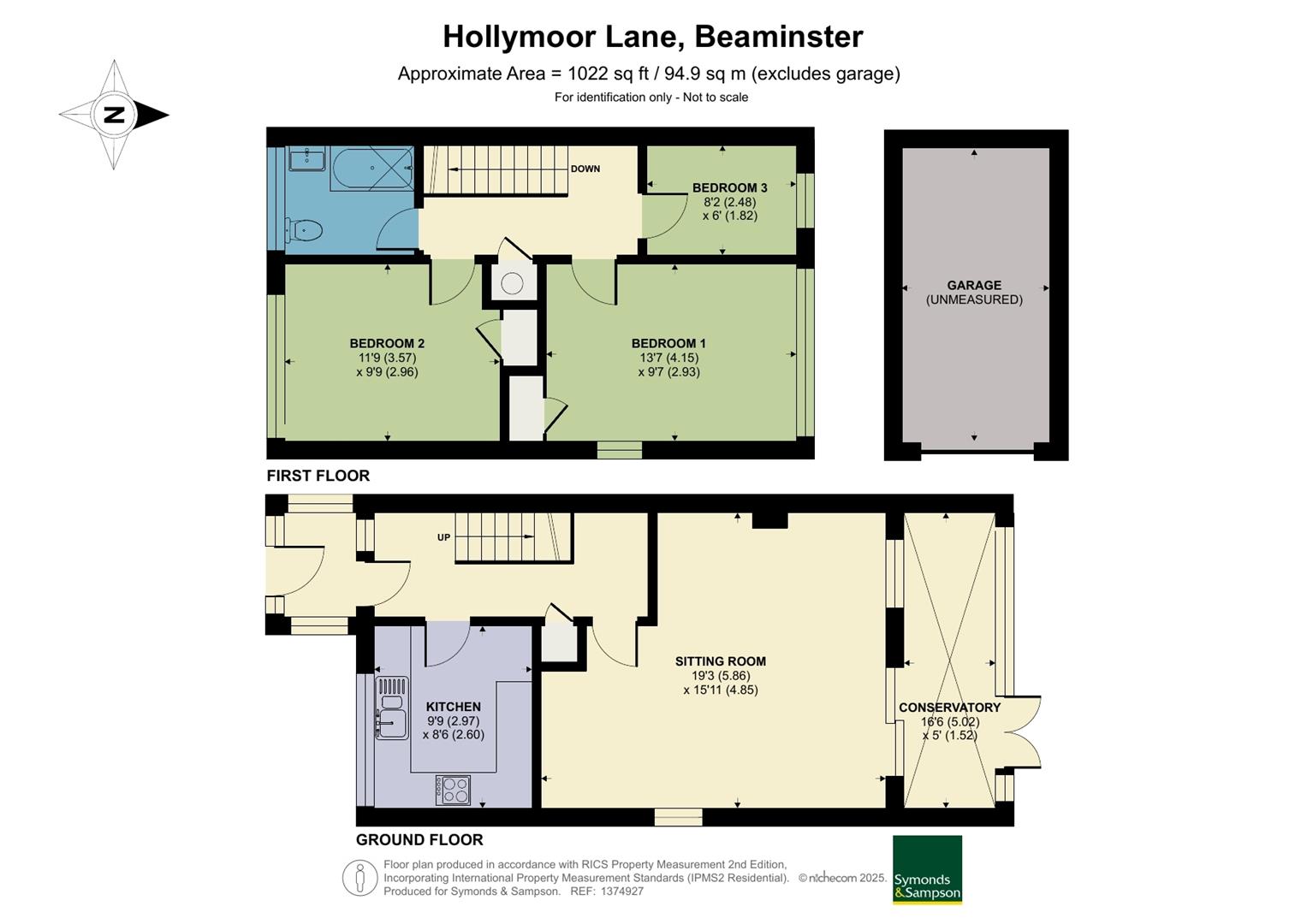 11, Hollymoor Lane, Beaminster floorplan