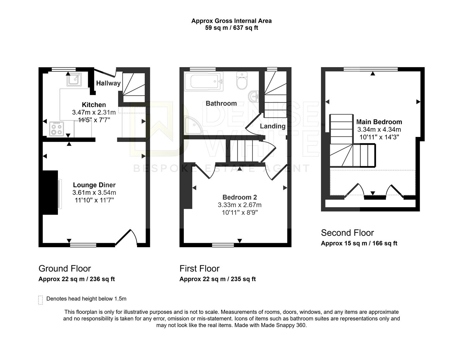 69, Cheadle Road, Leek floorplan