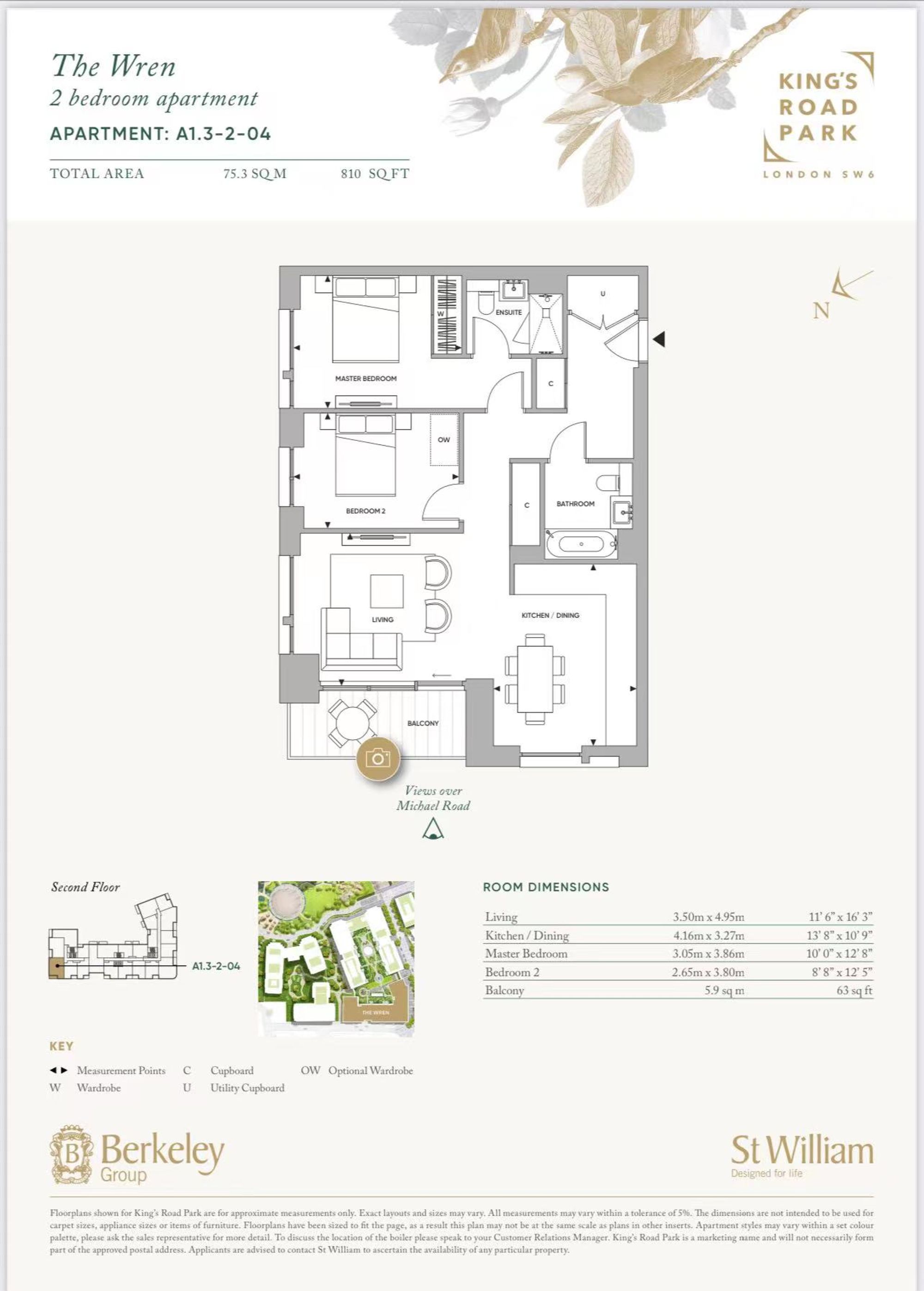 93 Hampton House, London floorplan