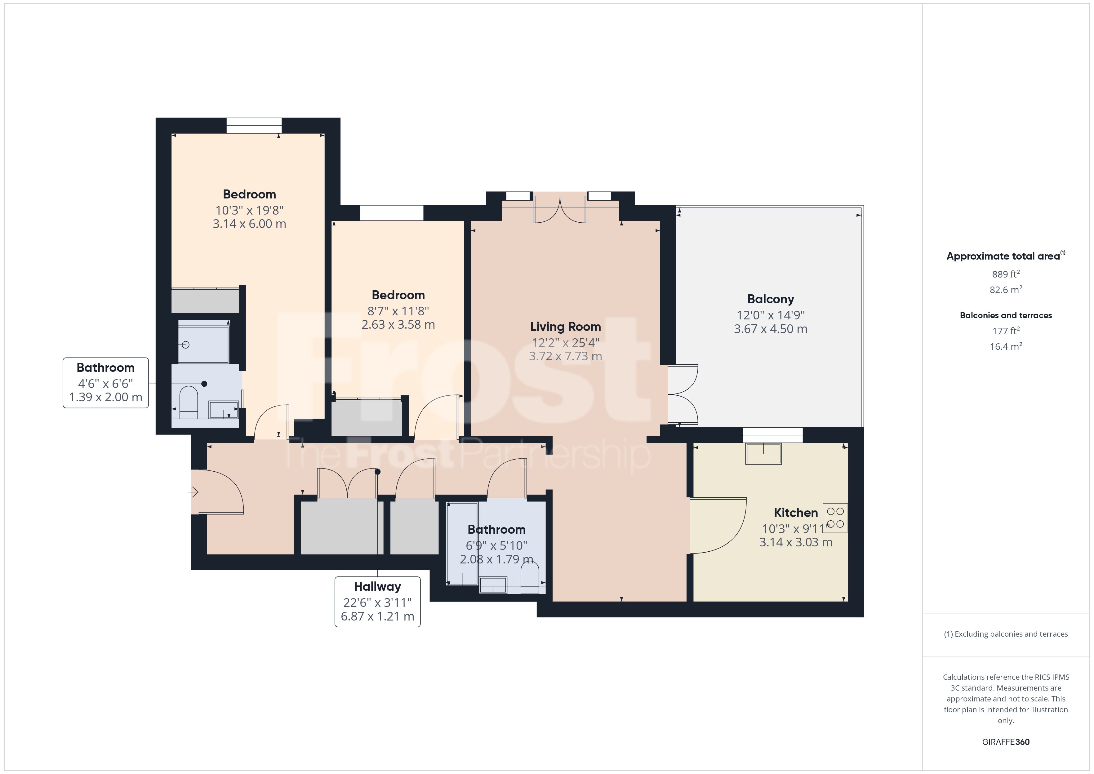 Flat 1, Long Gables, 10, South Park, Buckinghamshire floorplan
