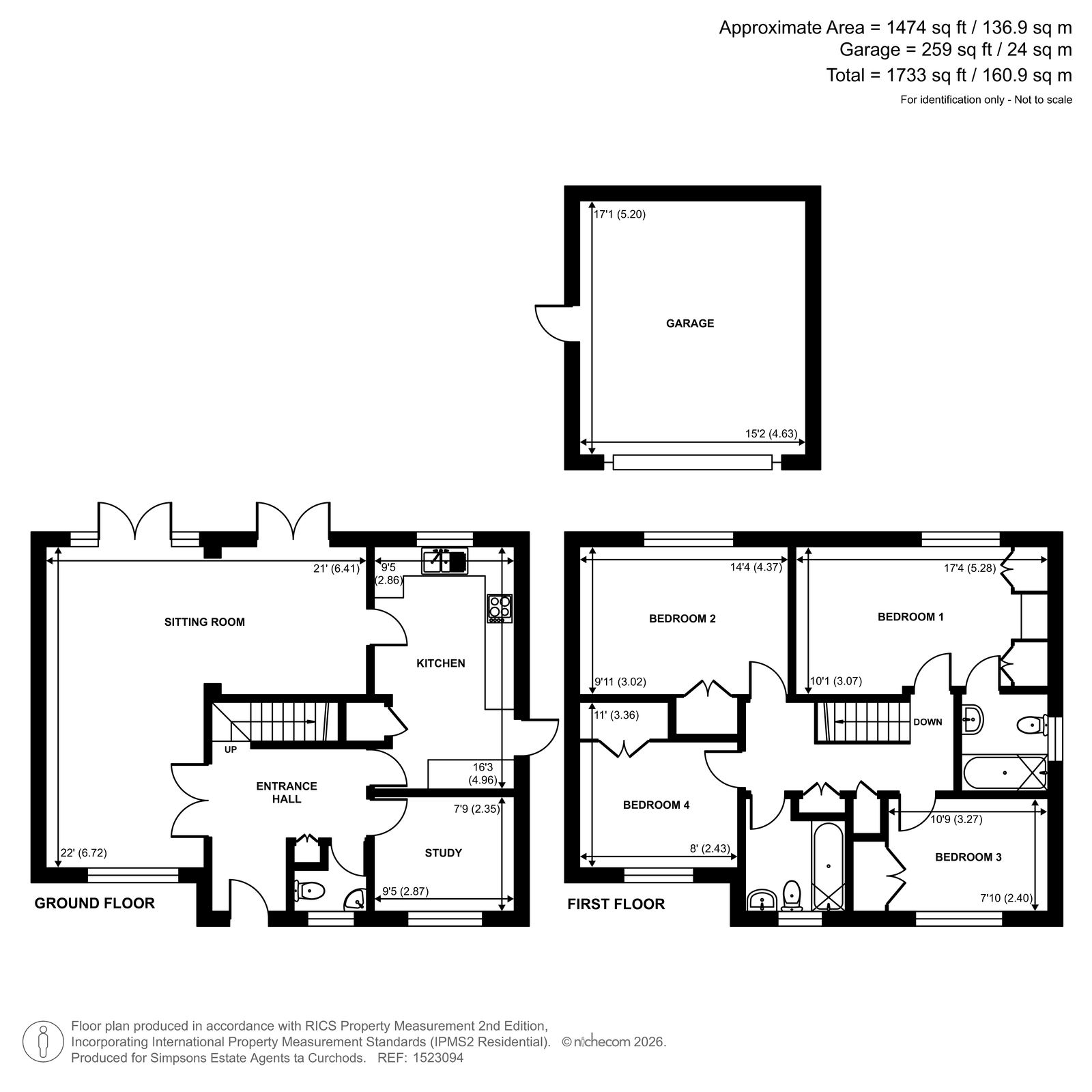 Westville, 4, Park Green, Great Bookham floorplan