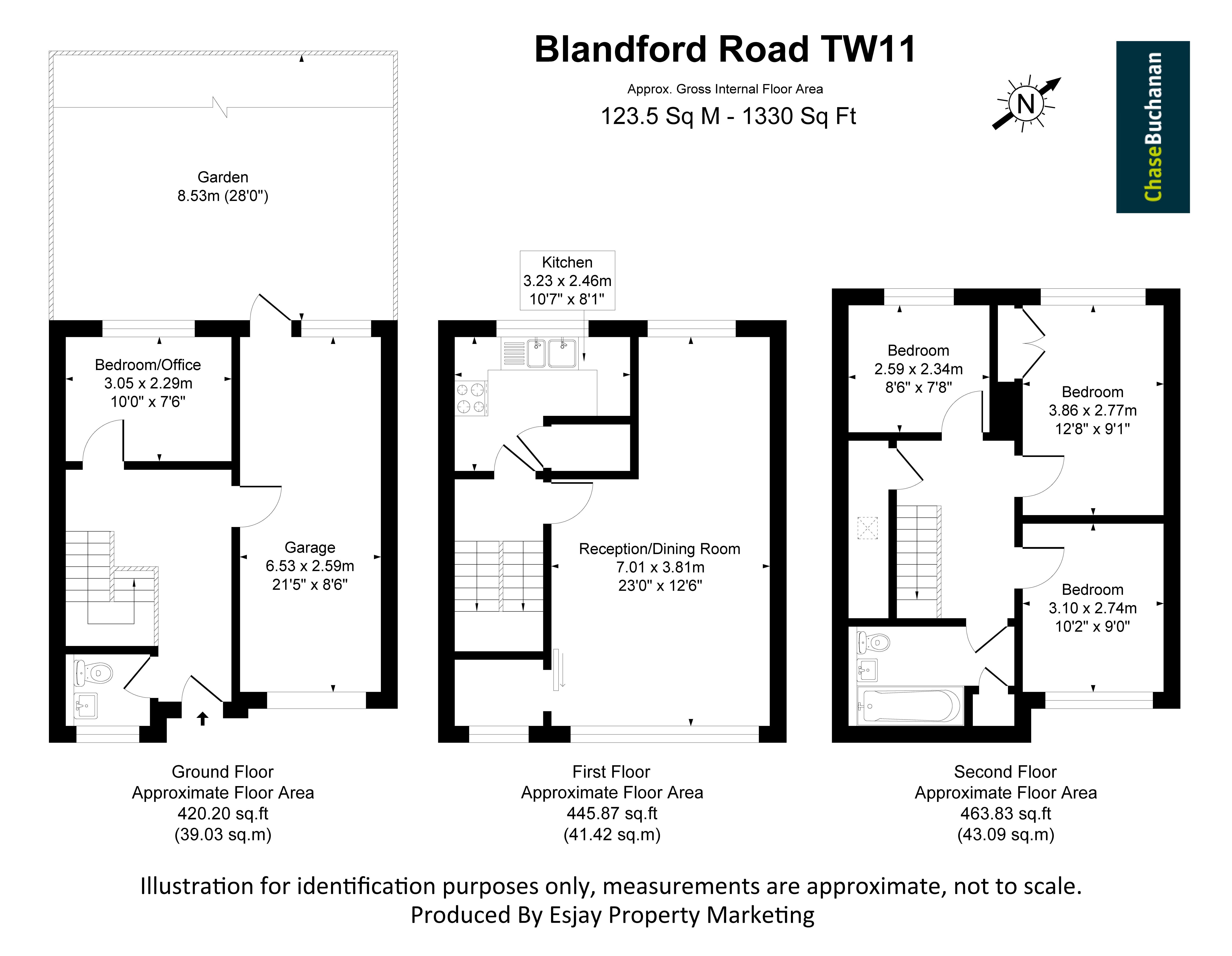 87, Blandford Road, Teddington floorplan