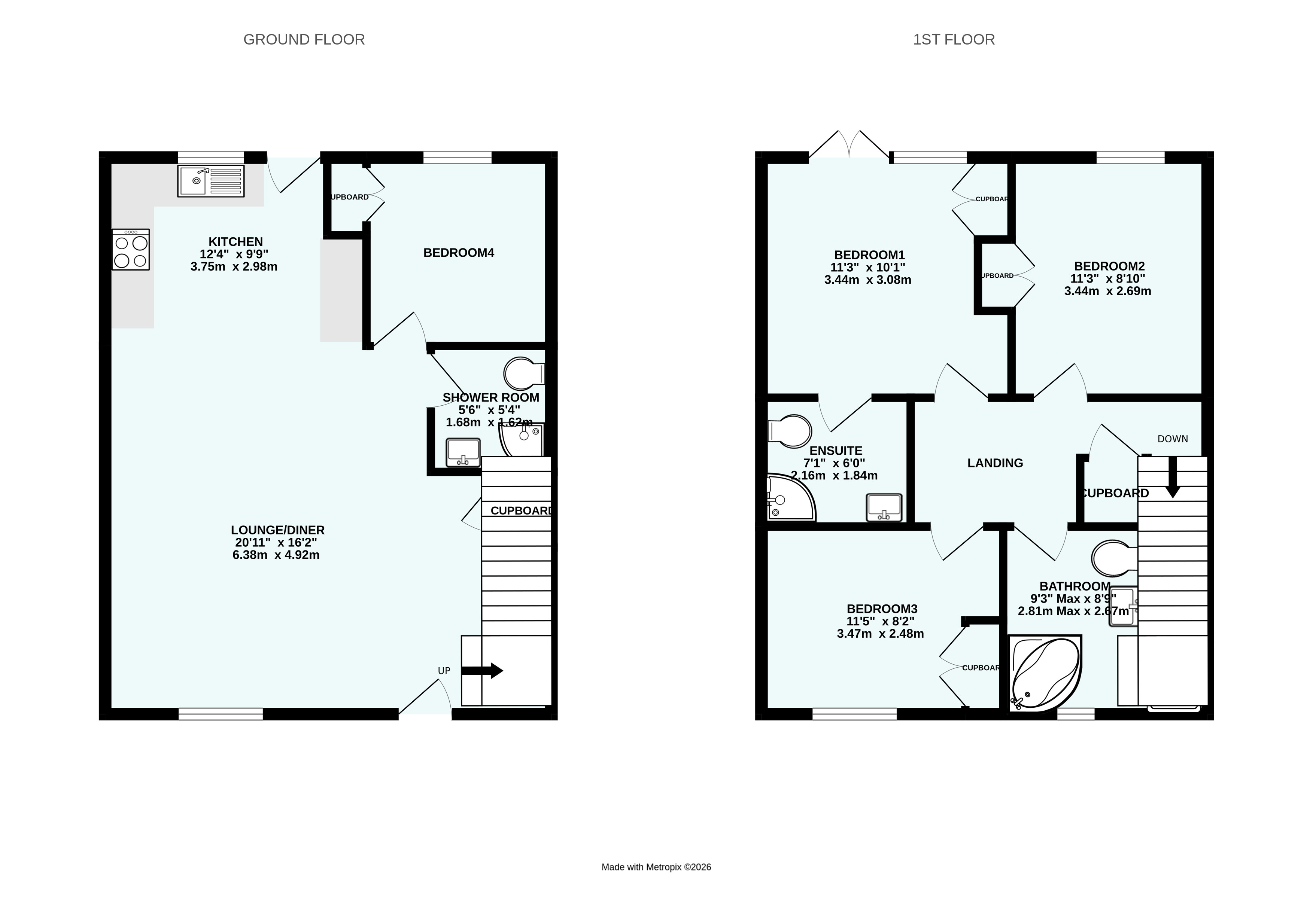 41, Golf Lodges, Newquay floorplan