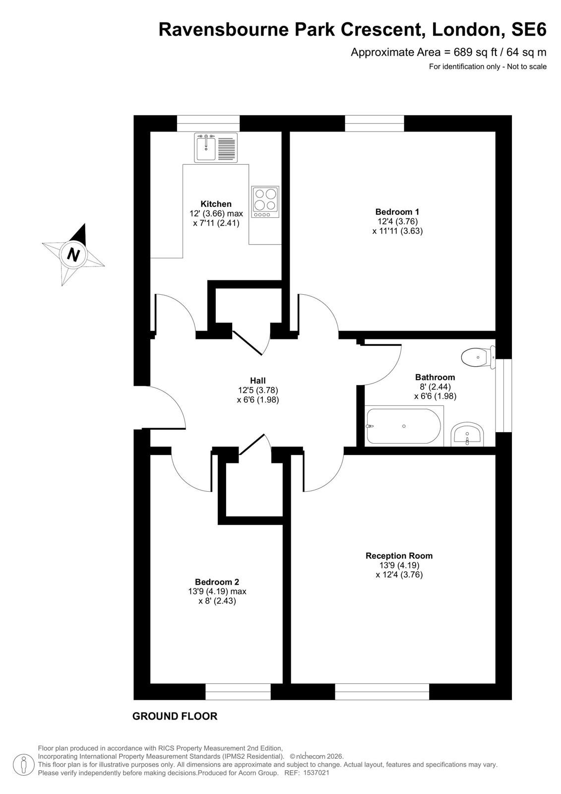 Ravensbourne Park Crescent, London floorplan